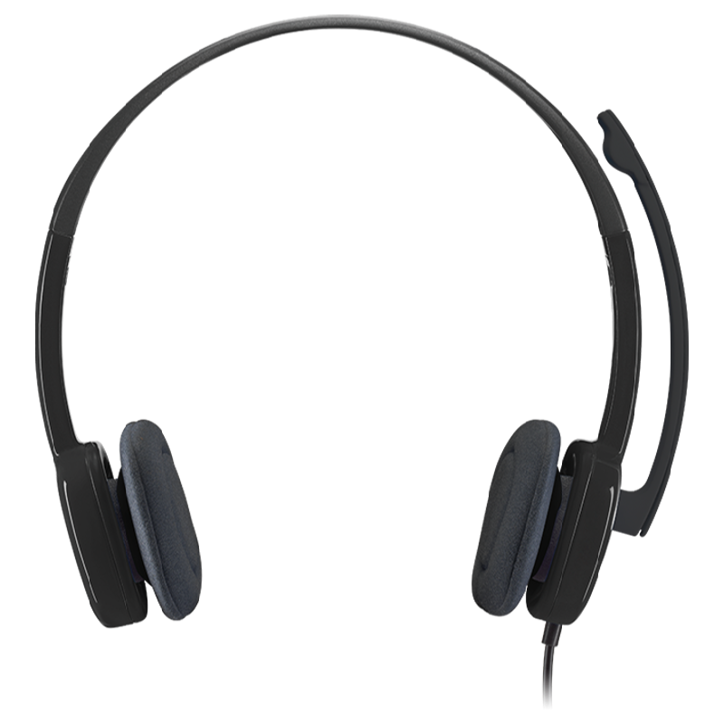 logitech H151 981-000587 Wired Headphone with Mic (On Ear, Black)