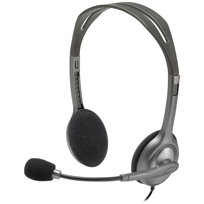 logitech H111 981-000588 Wired Headphone with Mic (On Ear, Black)