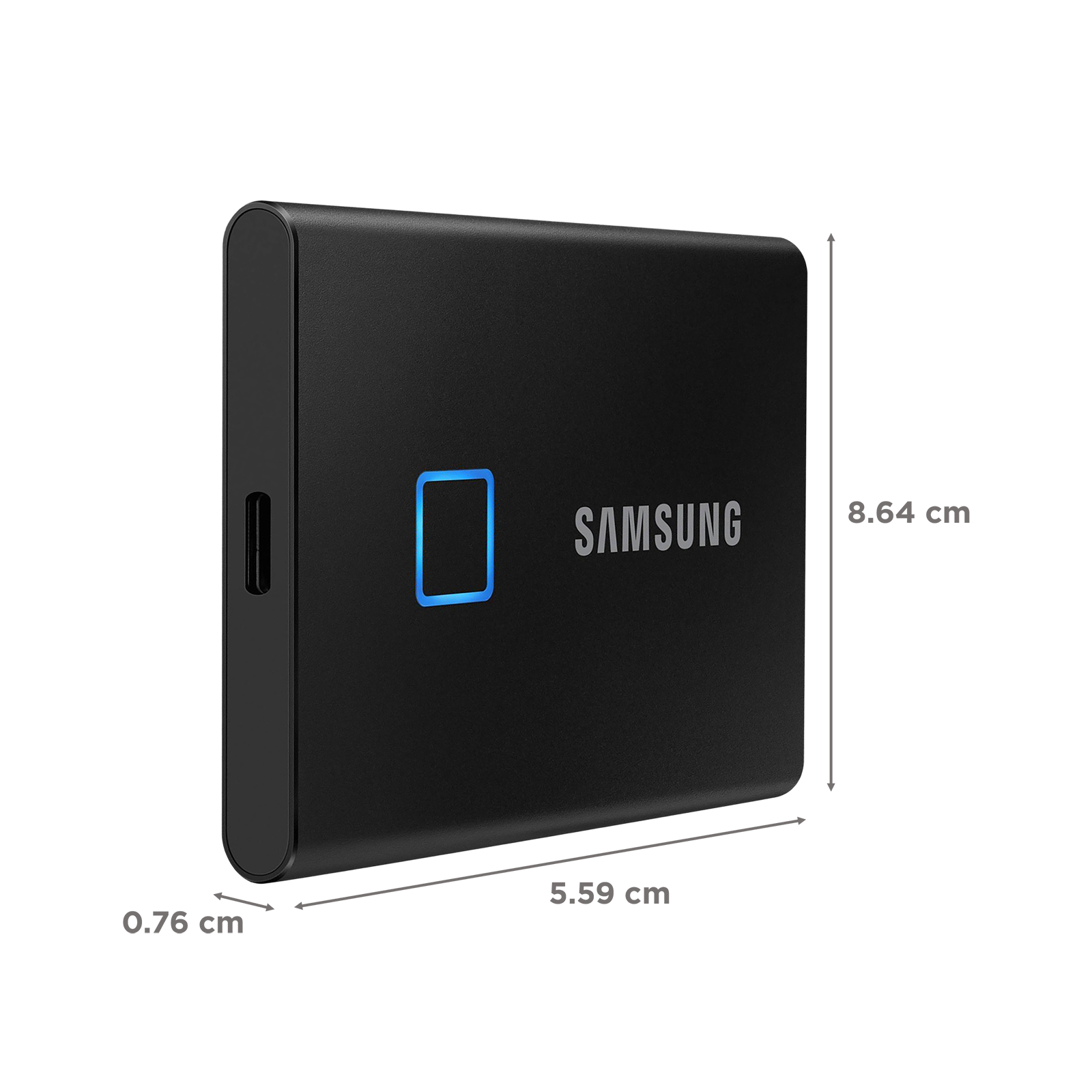 Buy Samsung T7 Touch 500 GB USB 3.2 Solid State Drive (Fingerprint  Security, MU-PC500K/WW, Black) Online - Croma
