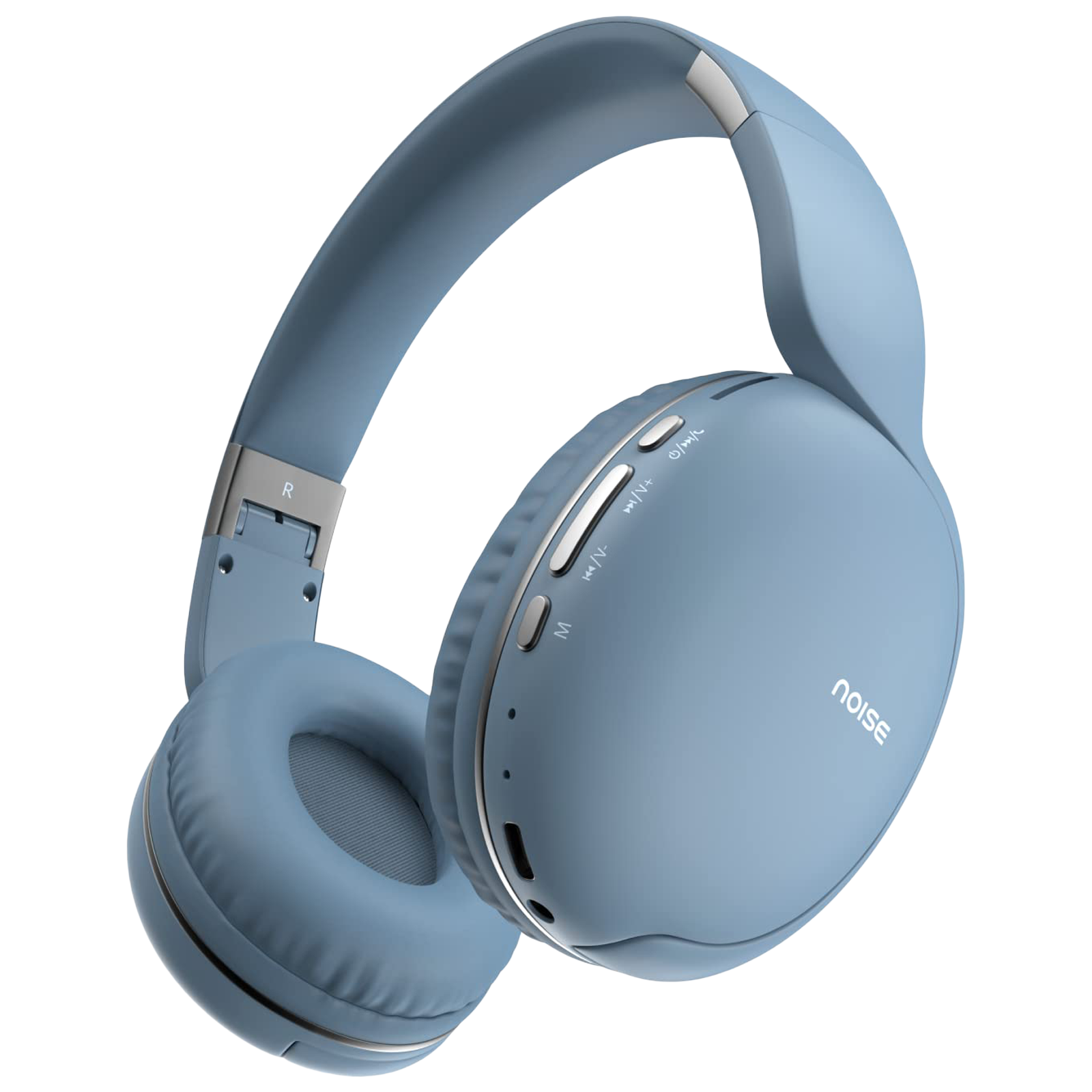 noise Two Bluetooth Headphone with Mic (Upto 50 Hours Playtime, Over Ear, Serene Blue)