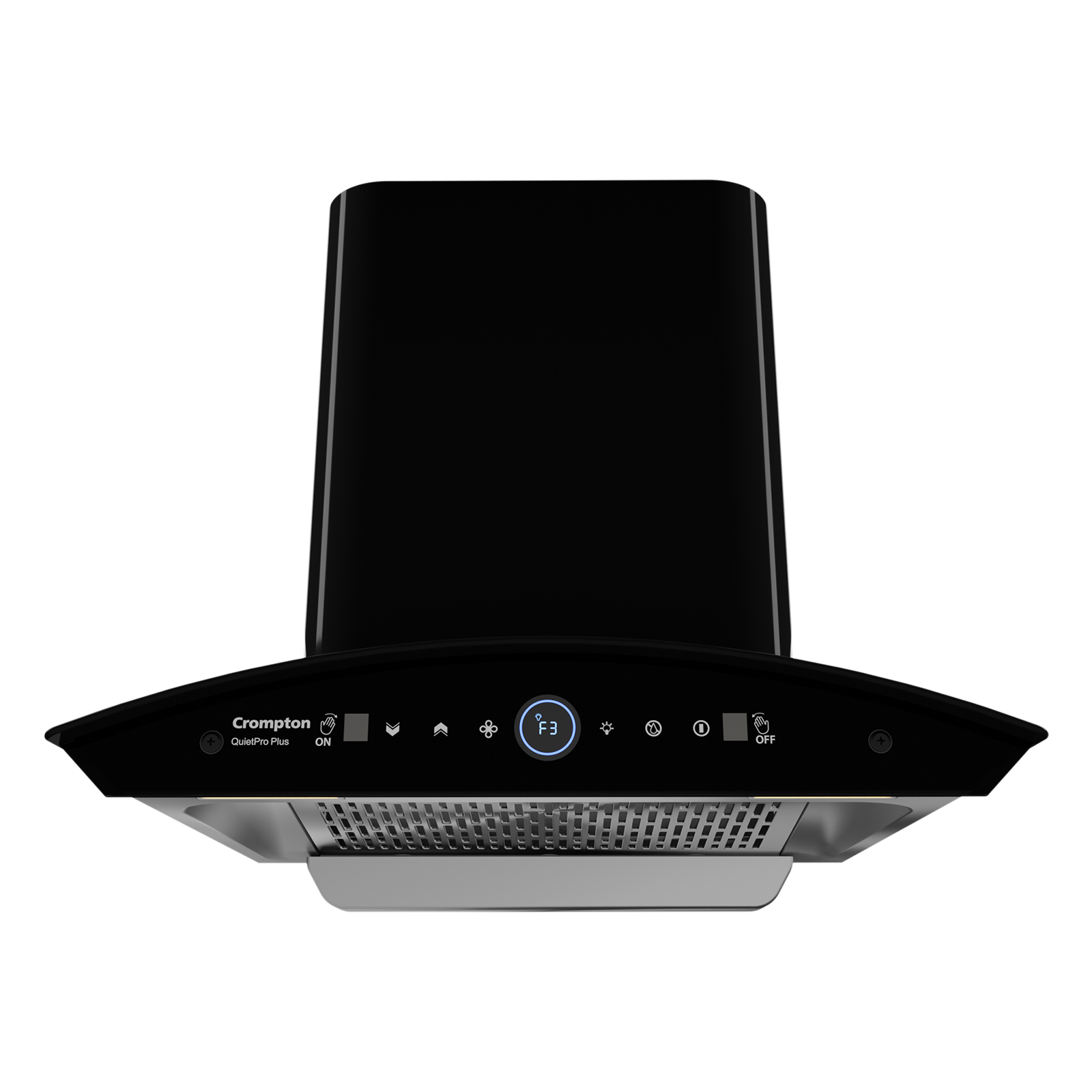 

Crompton QuietPro Plus 60cm 1858m3/hr Ducted Auto Clean Wall Mounted Chimney with Gesture Control (Black)
