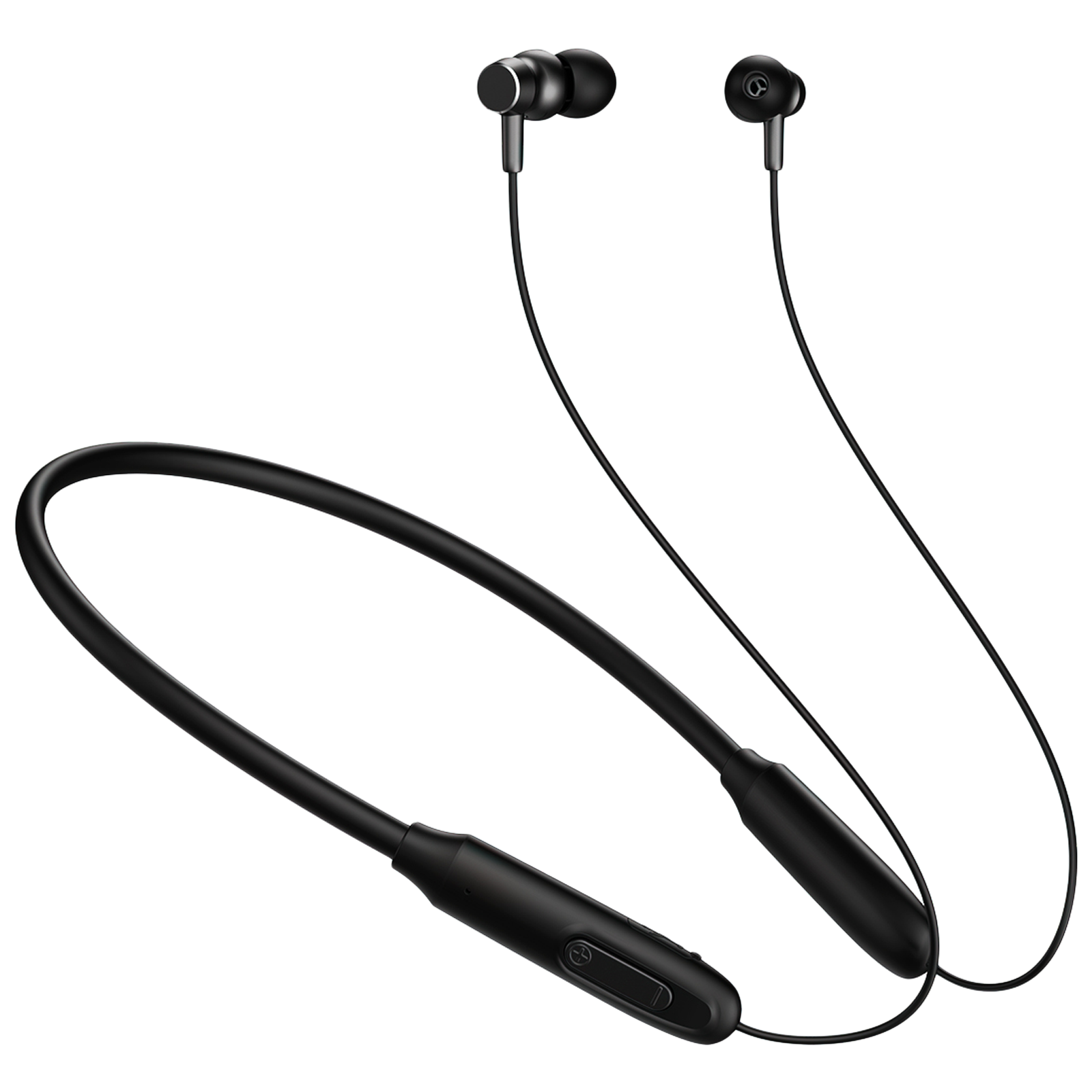 pTron InTunes Ace Neckband with Passive Noise Cancellation (IPX5 Water Resistant, Fast Charging, Black)