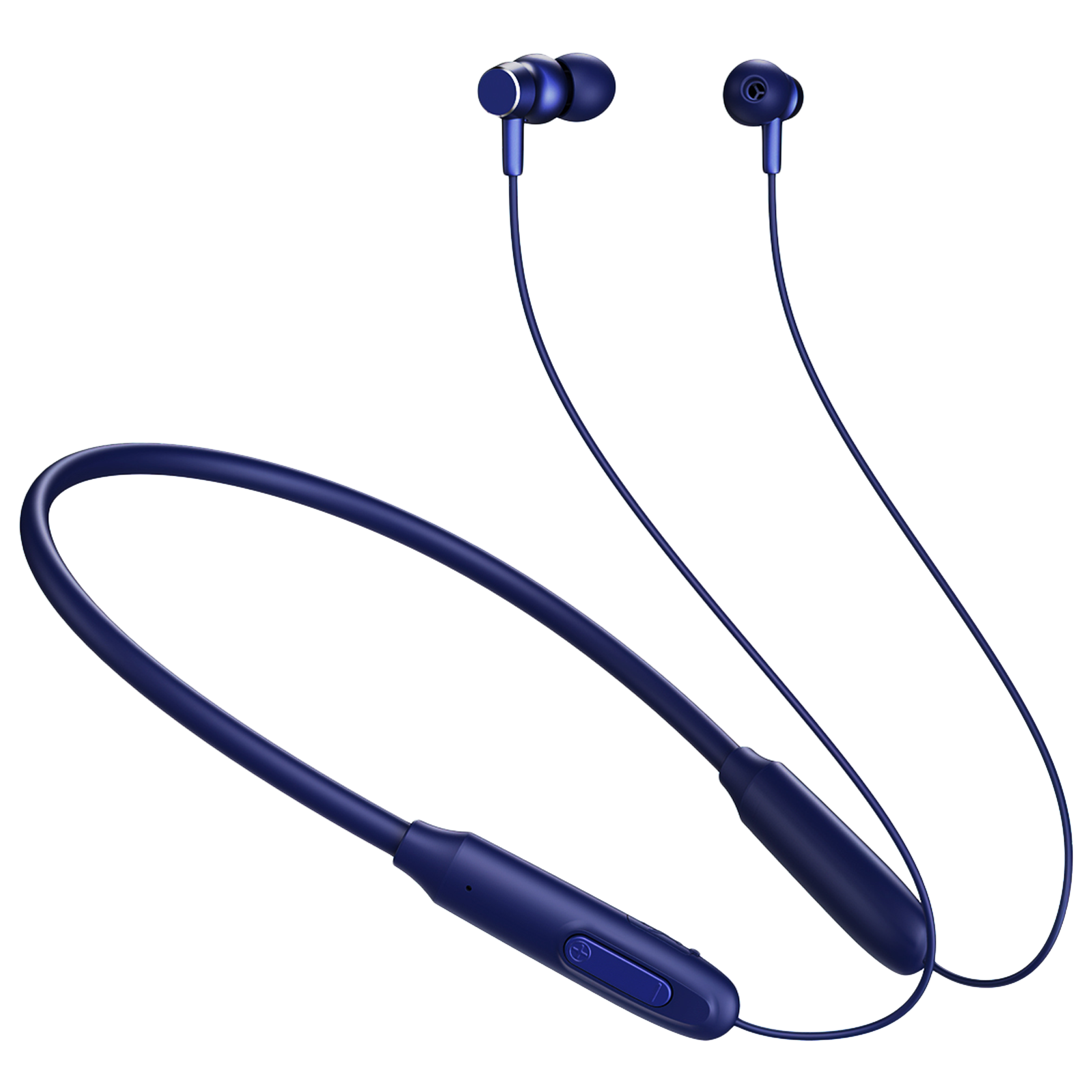 pTron InTunes Ace Neckband with Passive Noise Cancellation (IPX5 Water Resistant, Fast Charging, Blue)