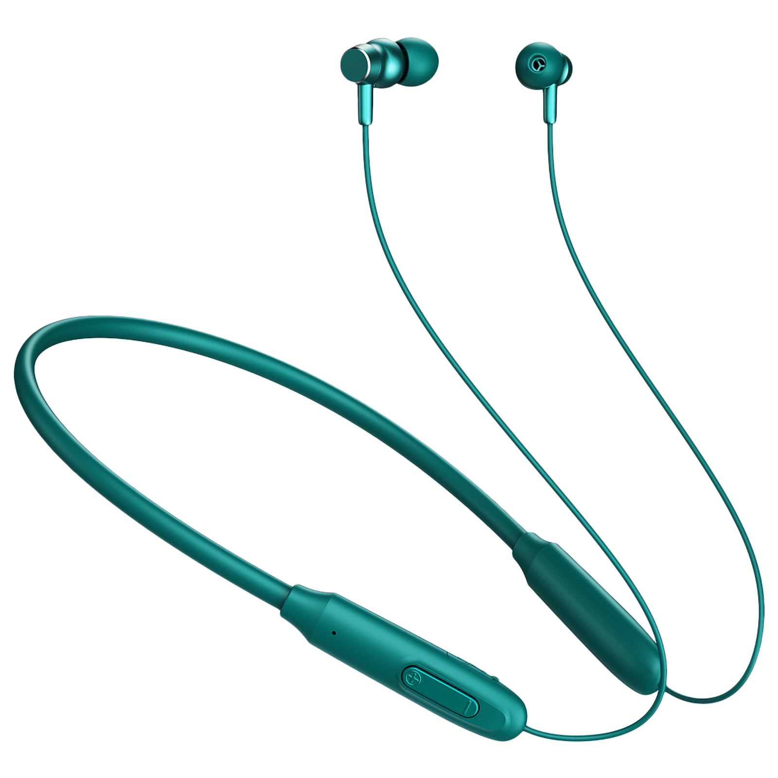 pTron InTunes Ace Neckband with Passive Noise Cancellation (IPX5 Water Resistant, Fast Charging, Green)