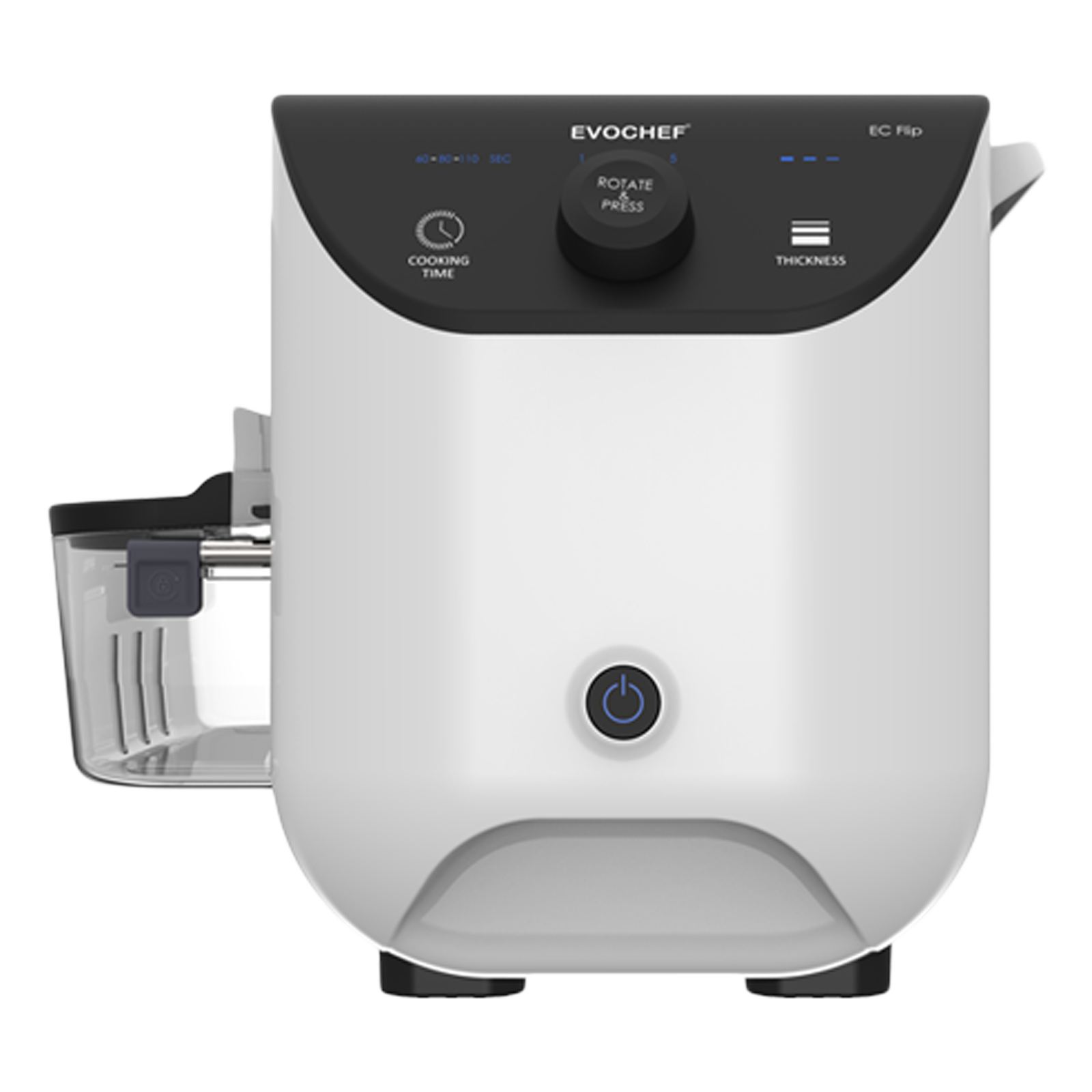 

EVOCHEF EC Flip 1600W Dosa Maker with Touch Controls (White)