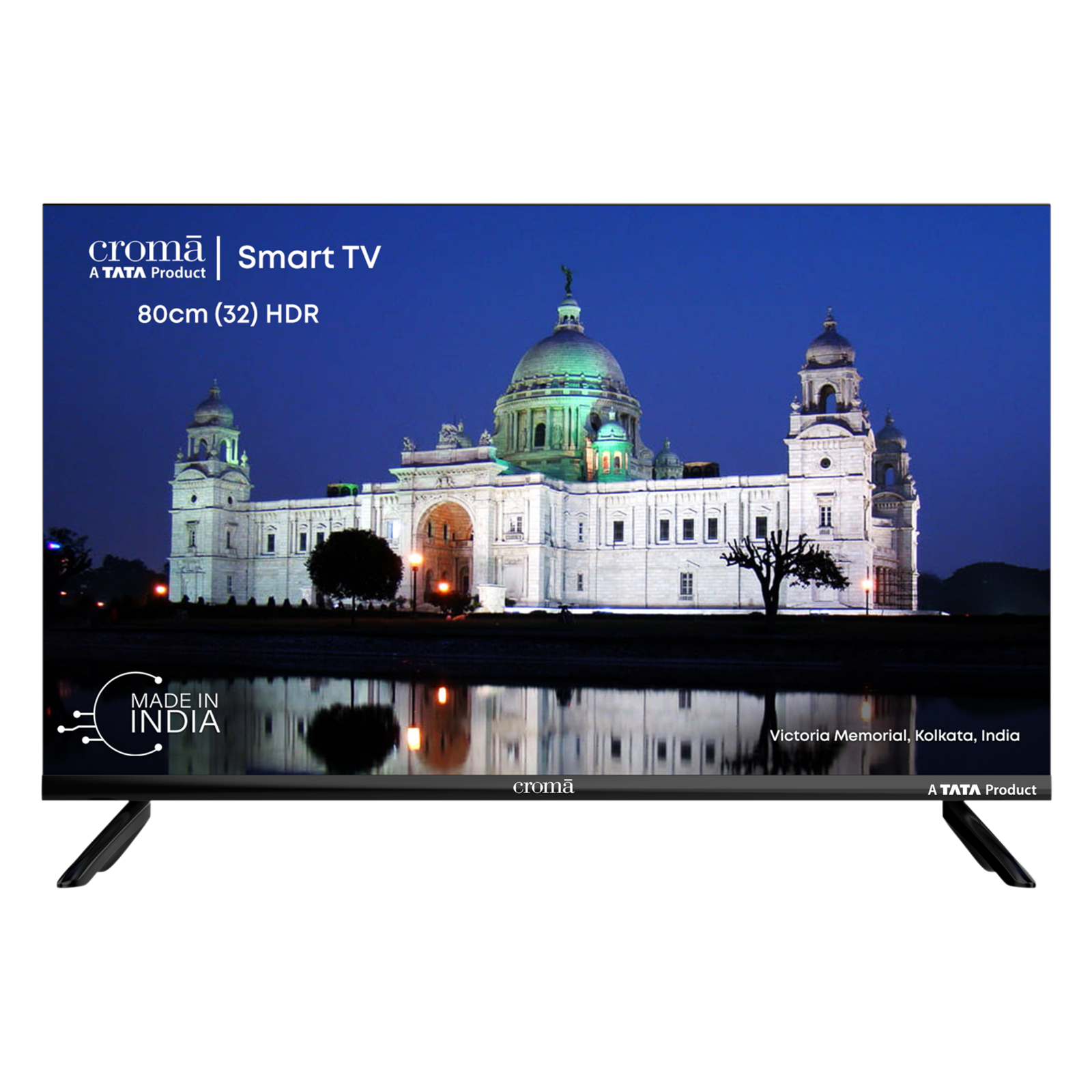 Croma 80 cm (32 inch) HD Ready LED Smart TV with Bezel Less Display (2023 model)