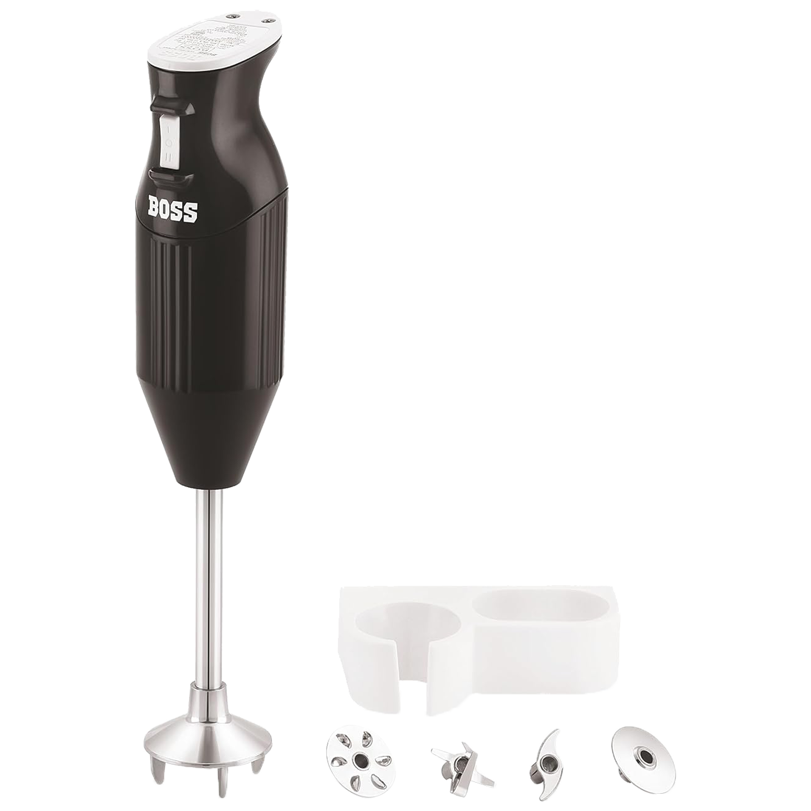 

BOSS B132 225 Watt 2 Speed Hand Blender (Stainless Steel Blades, Black)