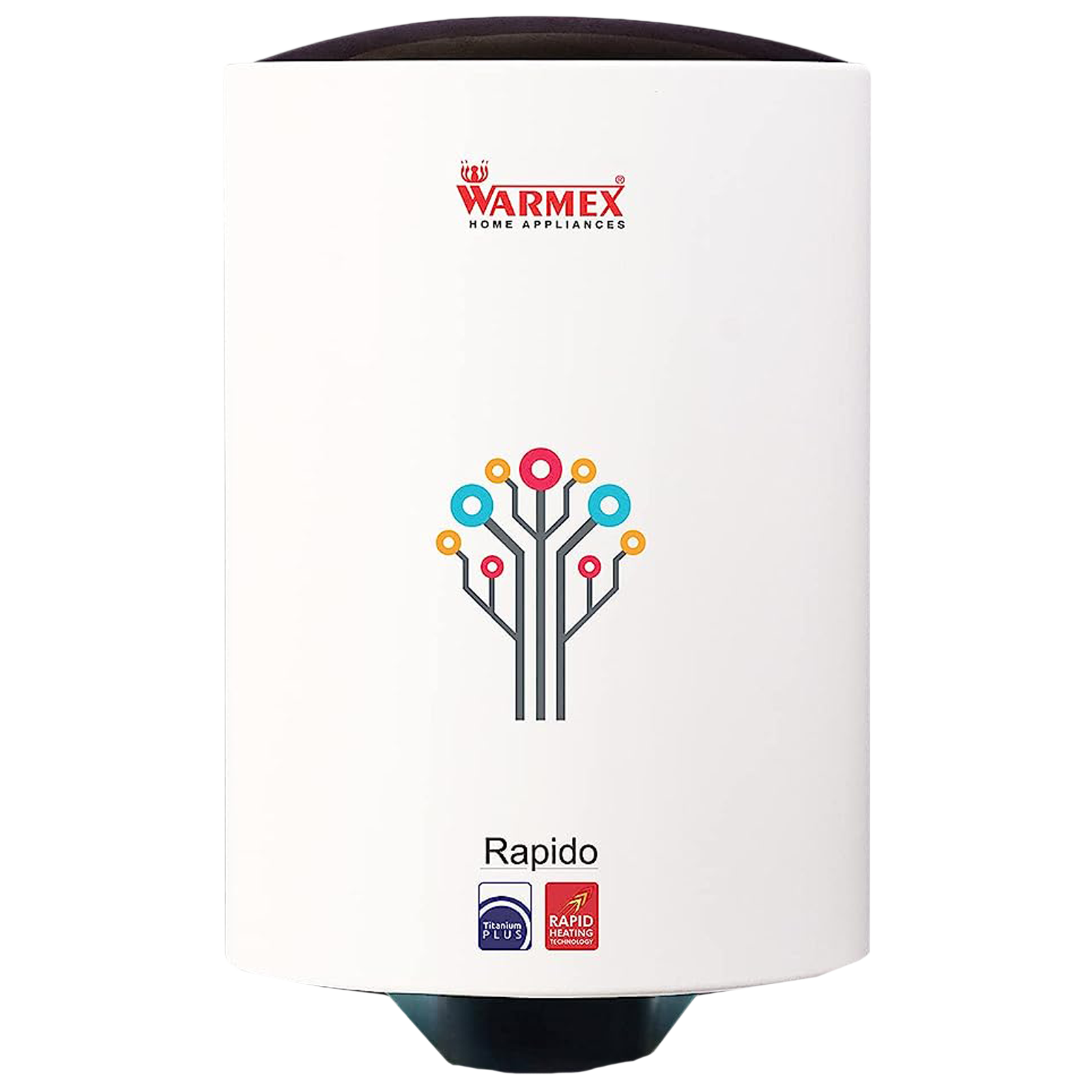 WARMEX Rapido 25 Litres 5 Star Storage Water Geyser (2000 Watts, White)