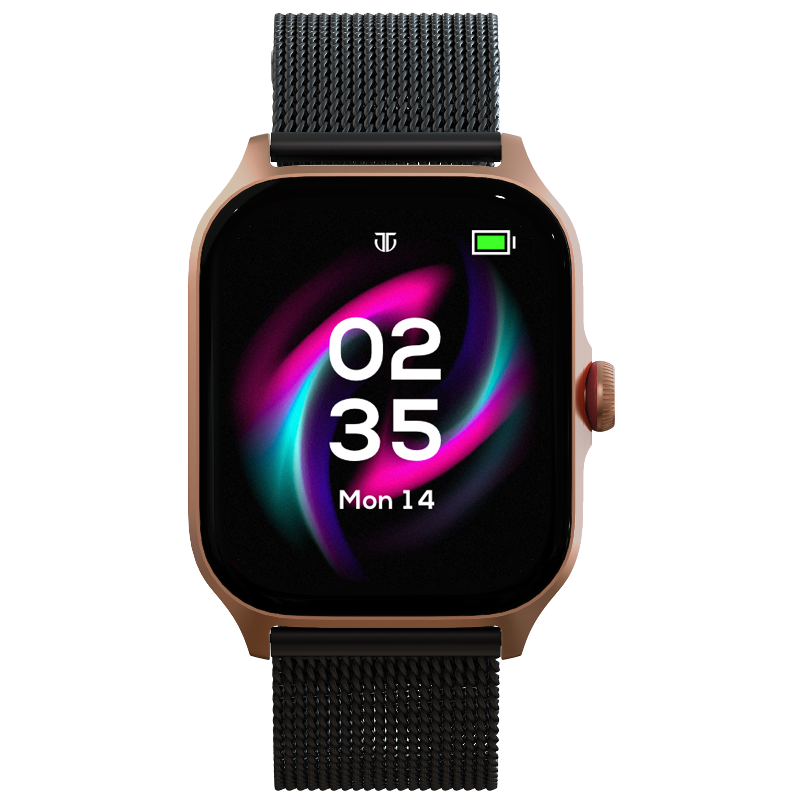TITAN Zeal Smartwatch with Bluetooth Calling (46.99mm AMOLED Display, IP68 Water Resistant, Black Strap)