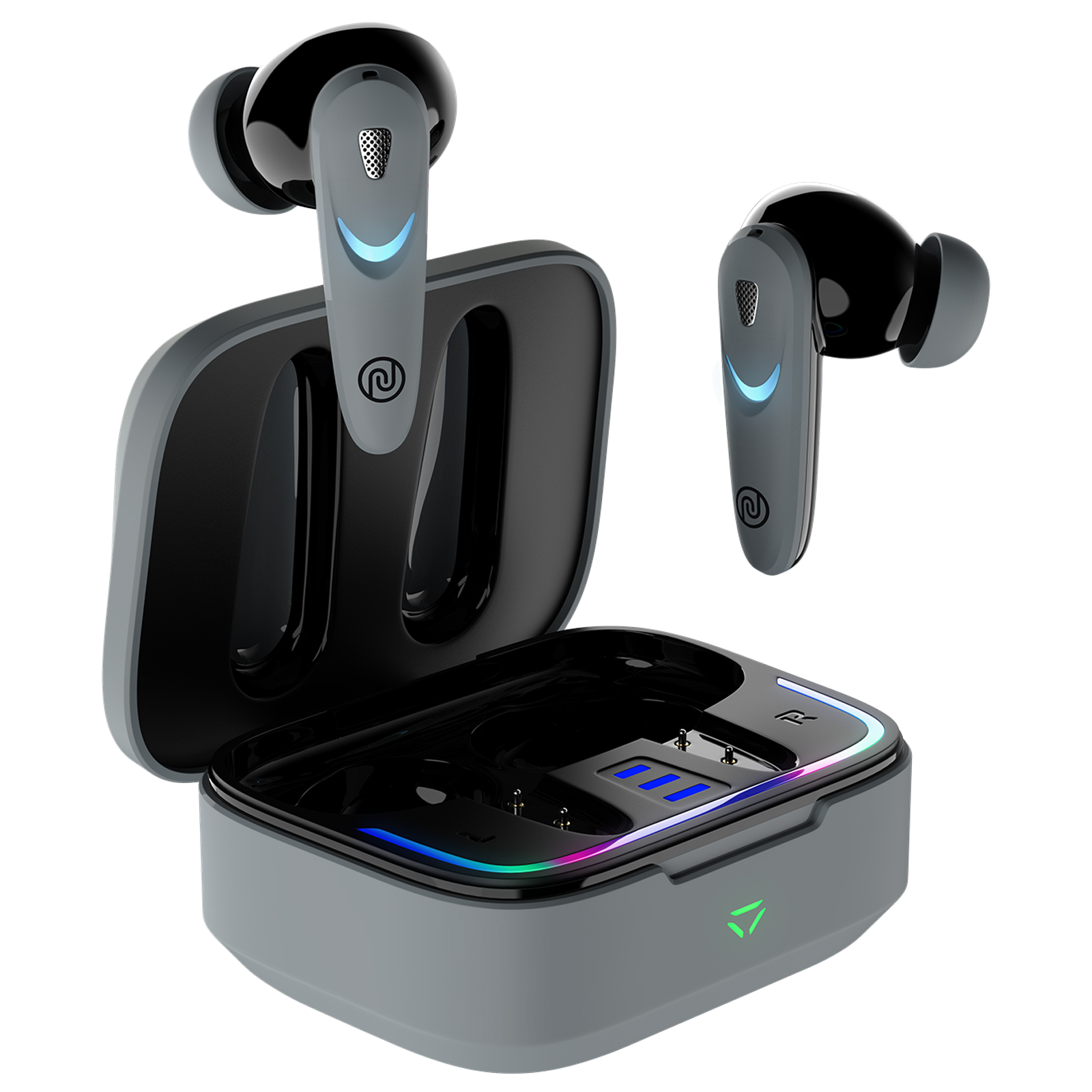 

noise Buds Combat X TWS Earbuds with Environmental Noise Cancellation (IPX5 Water Resistant, Instacharge, Shadow Grey)