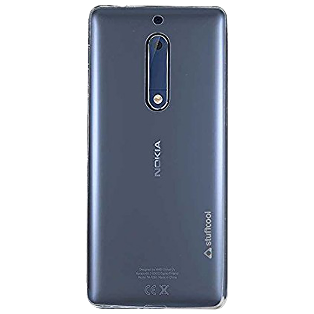 

stuffcool PRNK5 Silicone Back Cover for Nokia 5 (Camera Protection, Transparent)