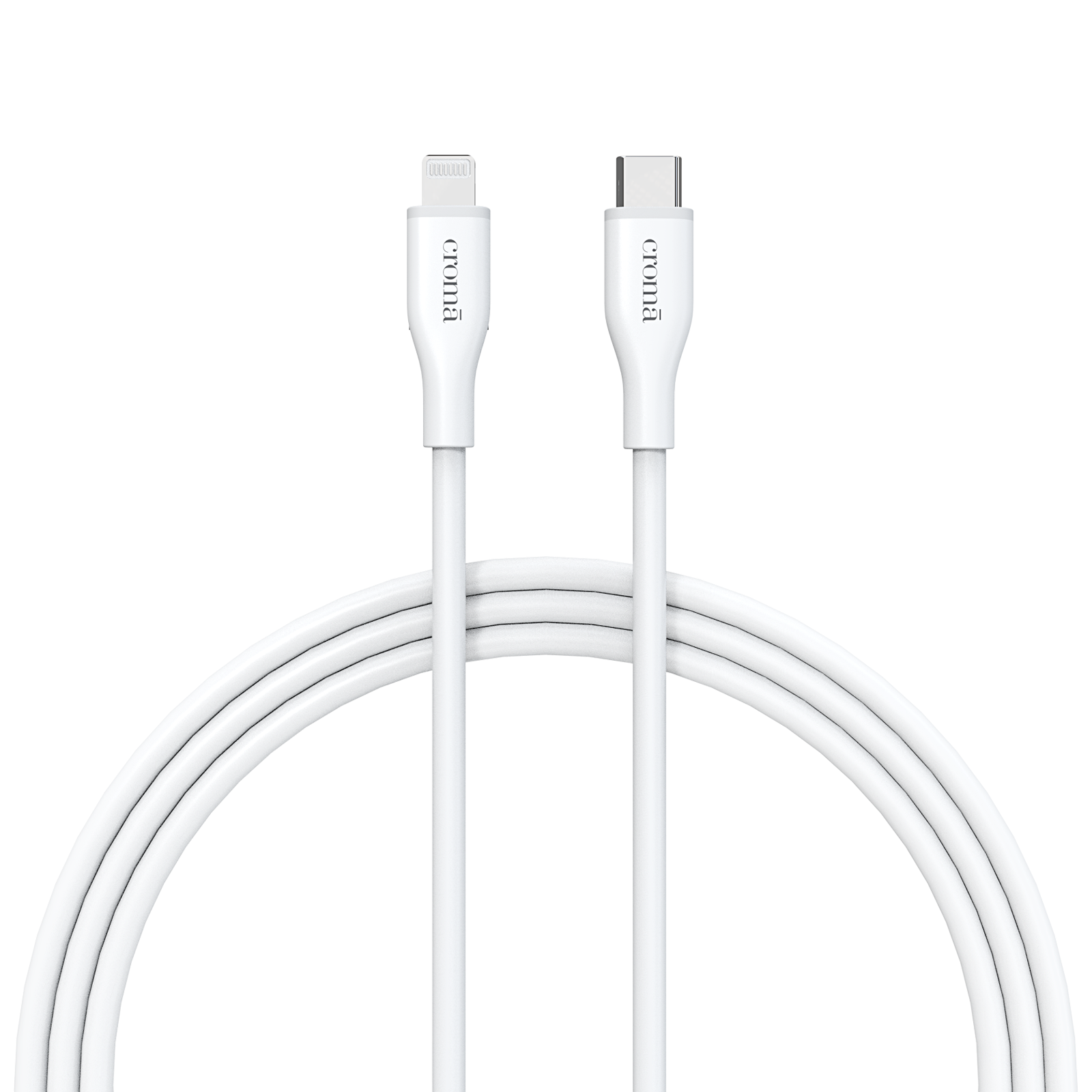 Buy Apple Type A to Lightning 3.3 Feet (1M) Cable (Sync and Charge, White)  Online - Croma