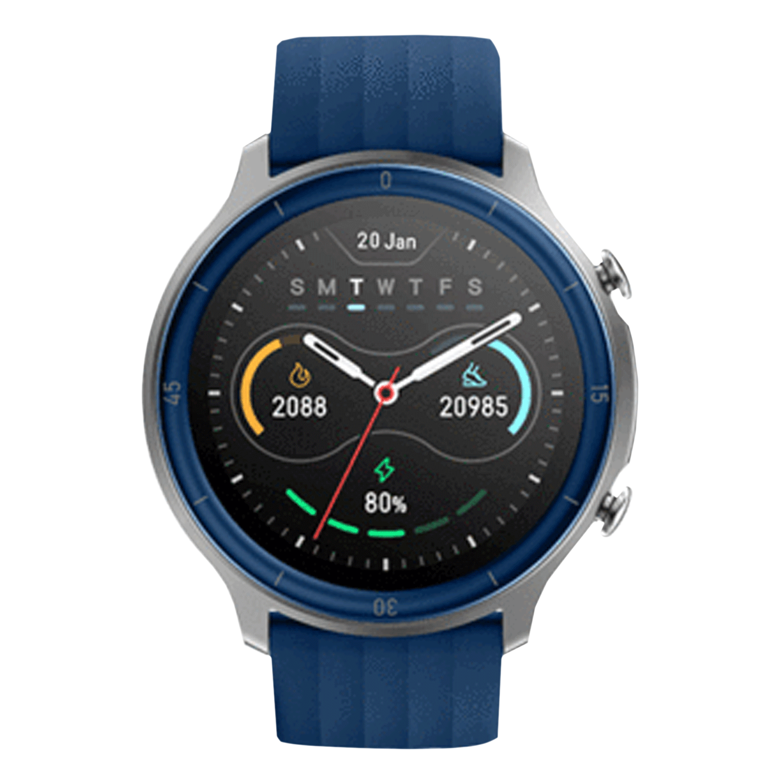 Buy Noise NoiseFit Agile Smart Watch (32.51mm) (5ATM waterproof, Silver ...