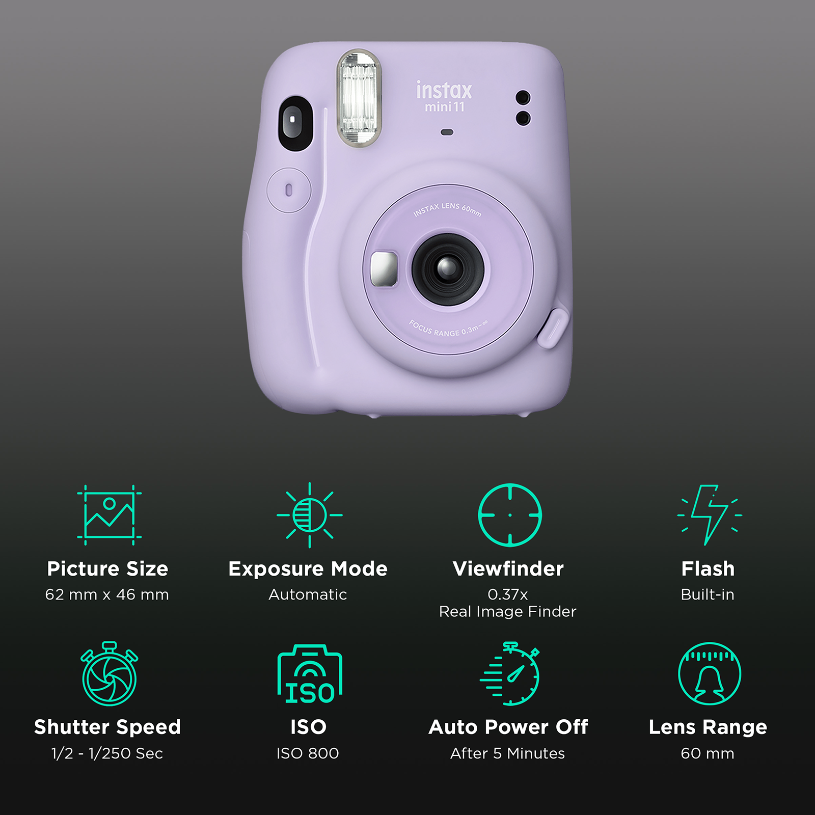 Buy FUJIFILM Instax Mini 11 Instant Camera (Lilac Purple) Online