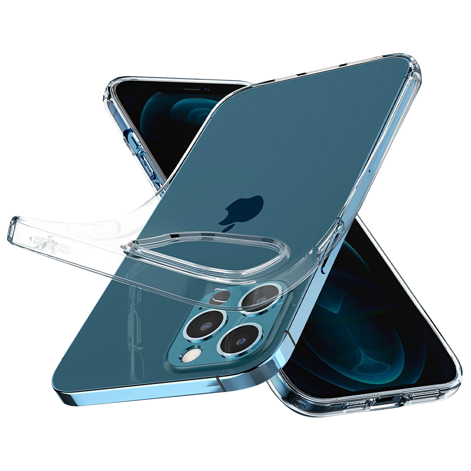 Funda Spigen Crystal Flex para iPhone 12 Pro Max - Crystal Clear - OneClick  Distribuidor Apple