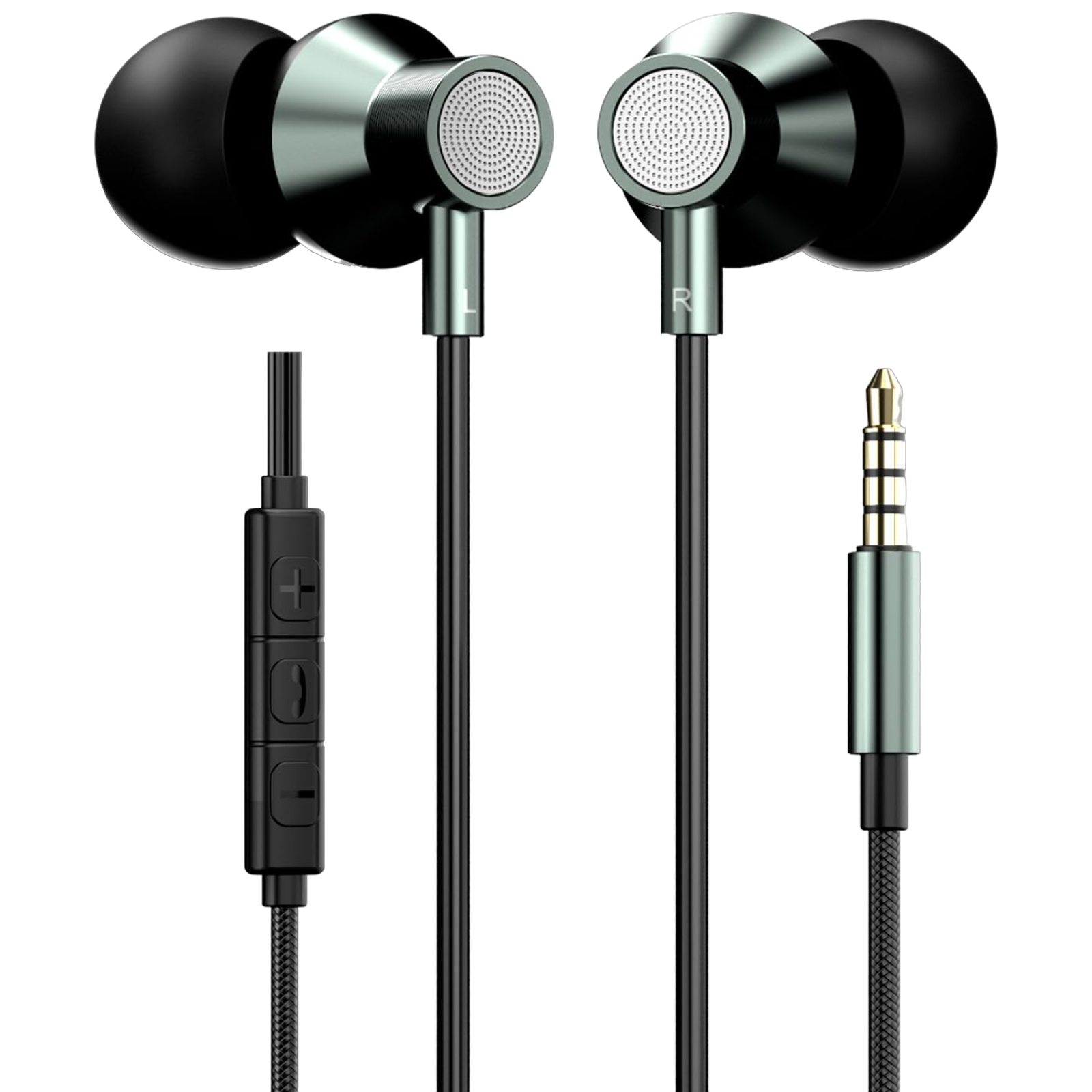 PORTRONICS Conch Tune A Wired Earphone with Mic (In Ear, Grey)