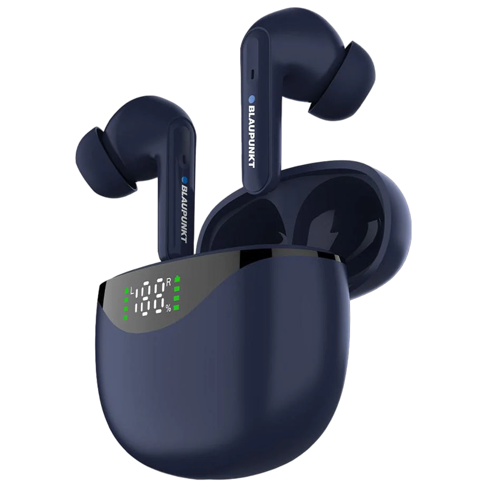 Blaupunkt BTW20 TWS Earbuds (IPX5 Water Resistant, Turbovolt Charging, Blue)