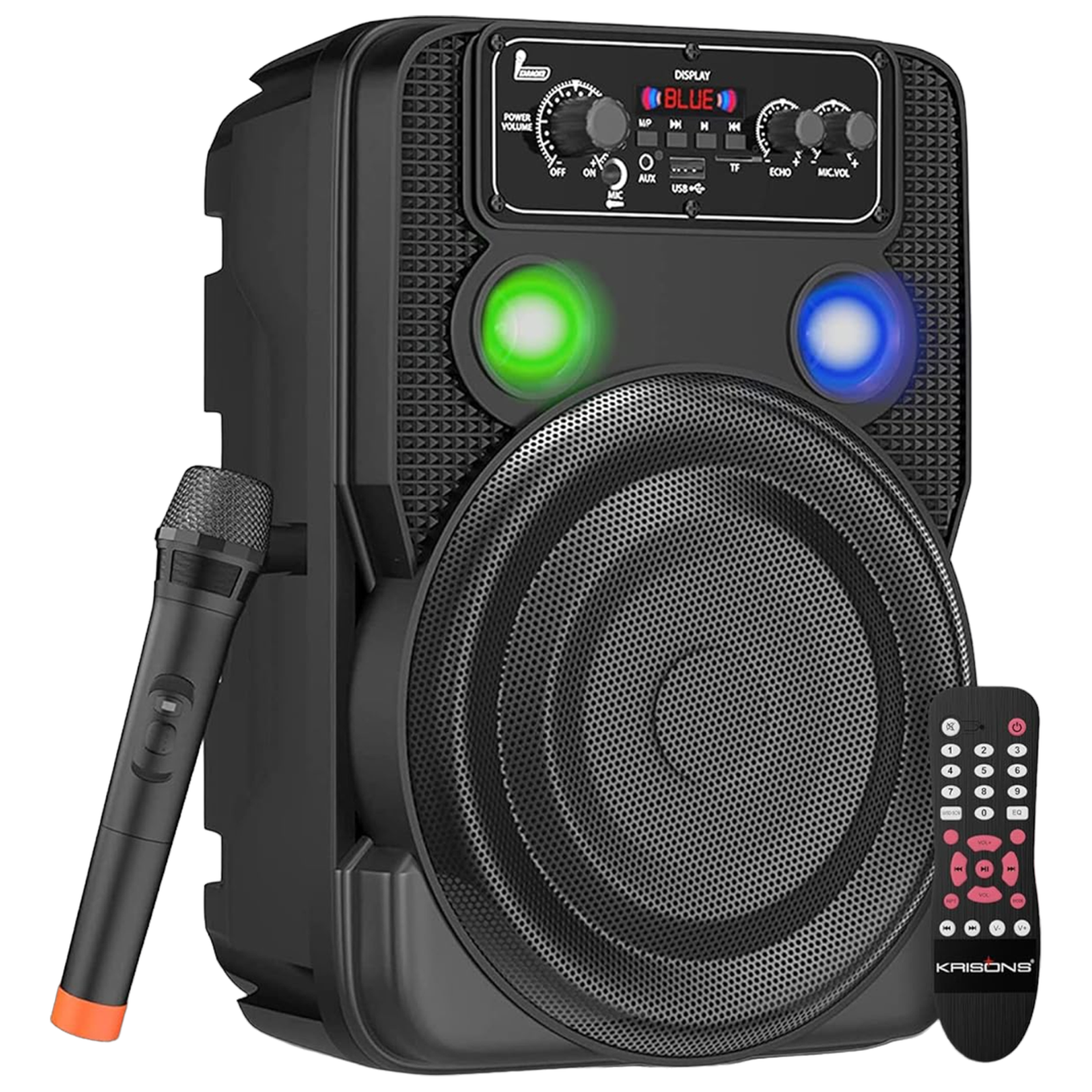 Krisons Ultima 30W Bluetooth Party Speaker (Karaoke Supported, 2.0 Channel, Black)