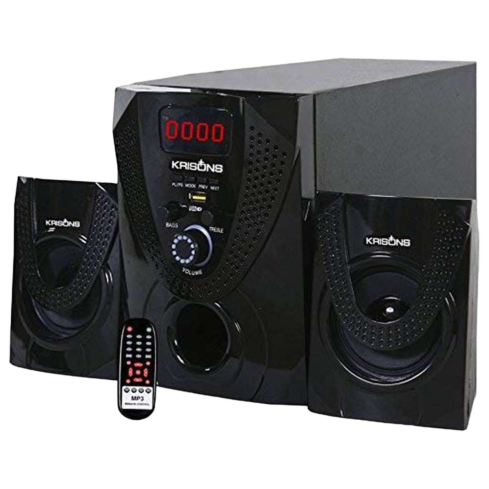 Krisons Nexon 30W Bluetooth Home Theatre with Remote (Extra Bass, 2.1 Channel, Black)