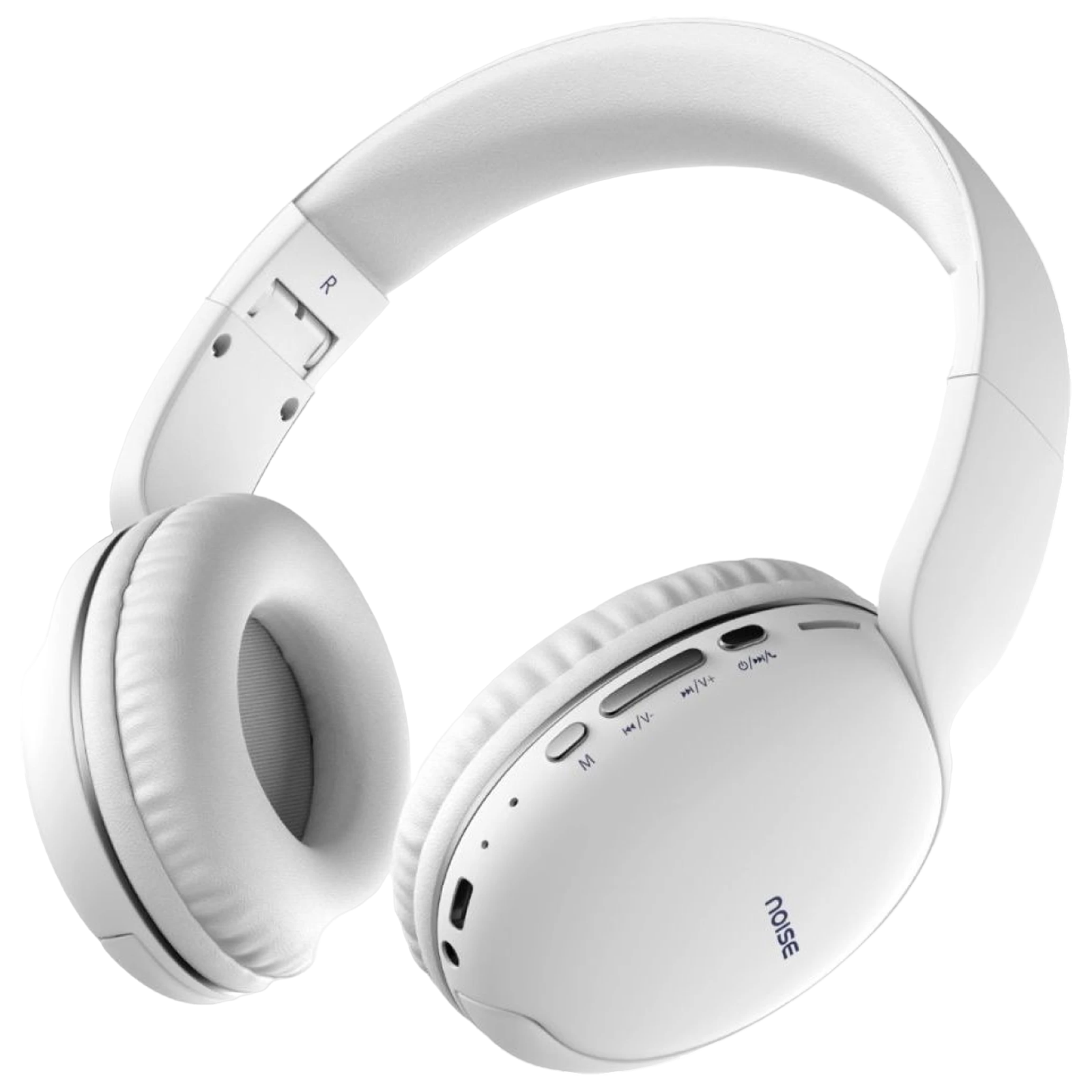 noise Two Bluetooth Headphone with Mic (Upto 50 Hours Playtime, Over Ear, Calm White)