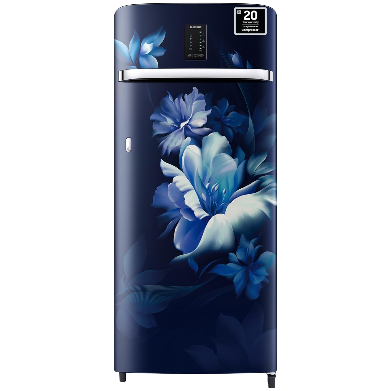 SAMSUNG 215 Litres 3 Star Direct Cool Single Door Refrigerator with Antibacterial Gasket (RR23D2E23UZHL, Midnight Blossom Blue)