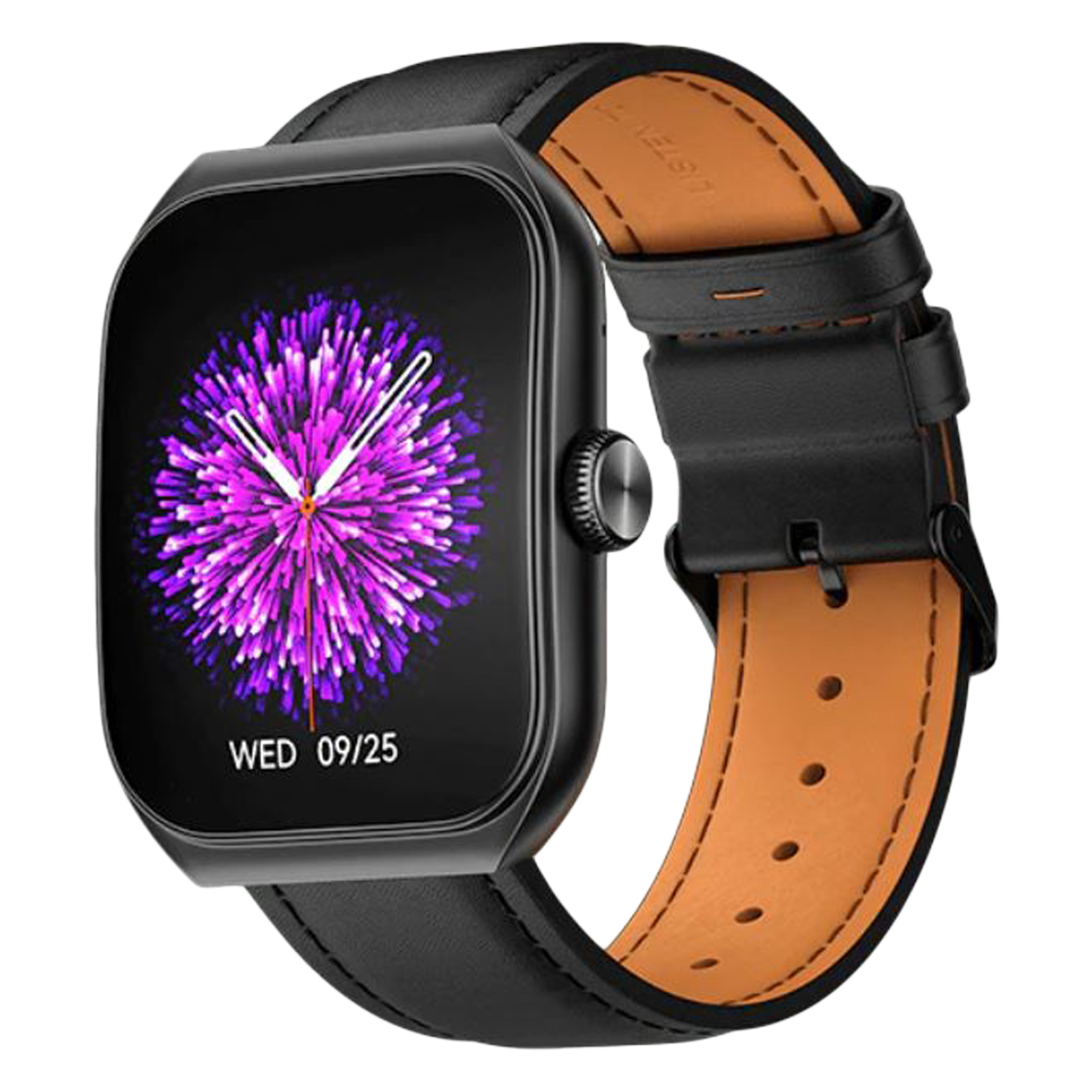 noise Hexa Smartwatch with Bluetooth Calling (49.7mm AMOLED Display, IP67 Water Resistant, Classic Black Strap)