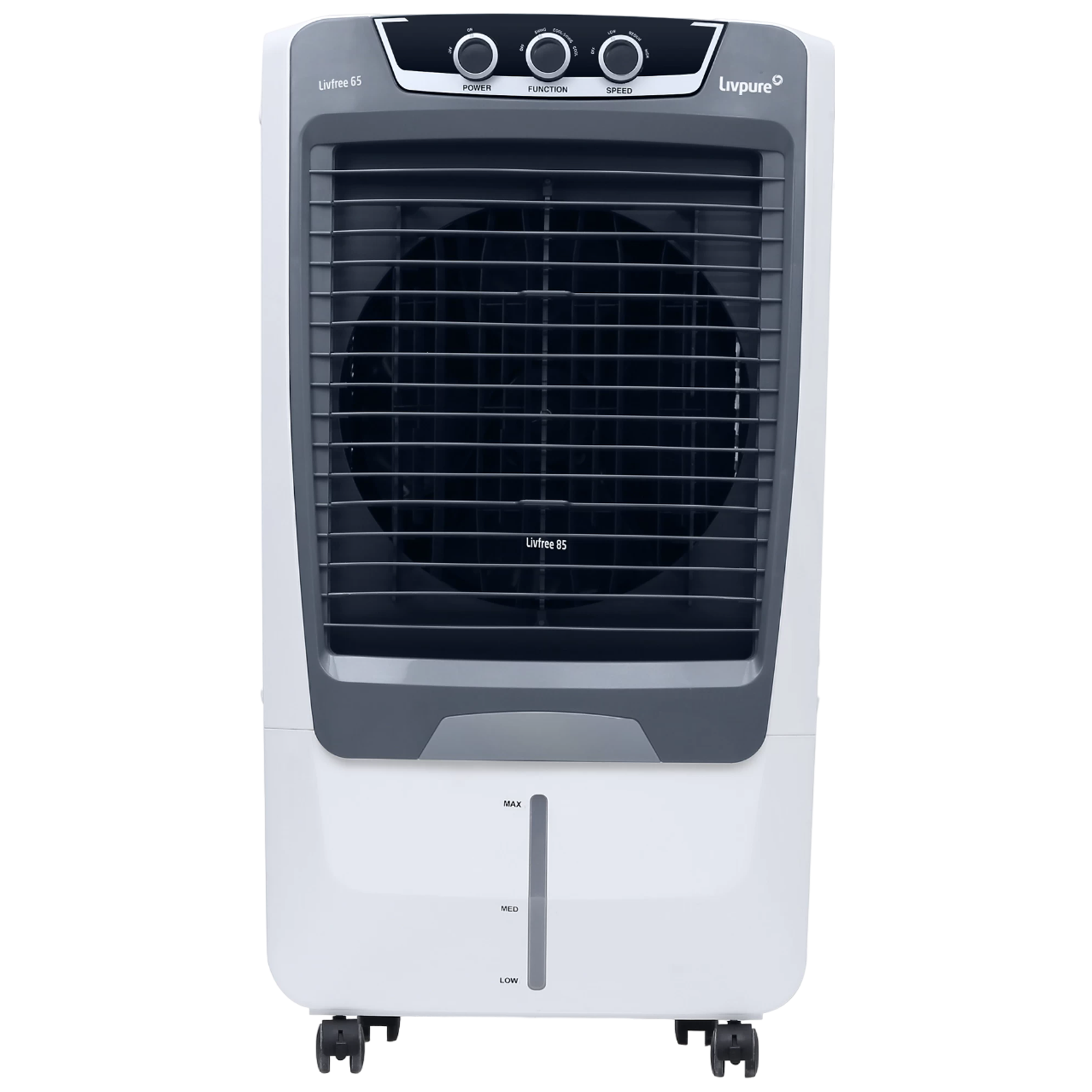 

Livpure Livfree 65 Litres Desert Air Cooler with Inverter Compatible (Thermal Overload Protection, White & Grey)