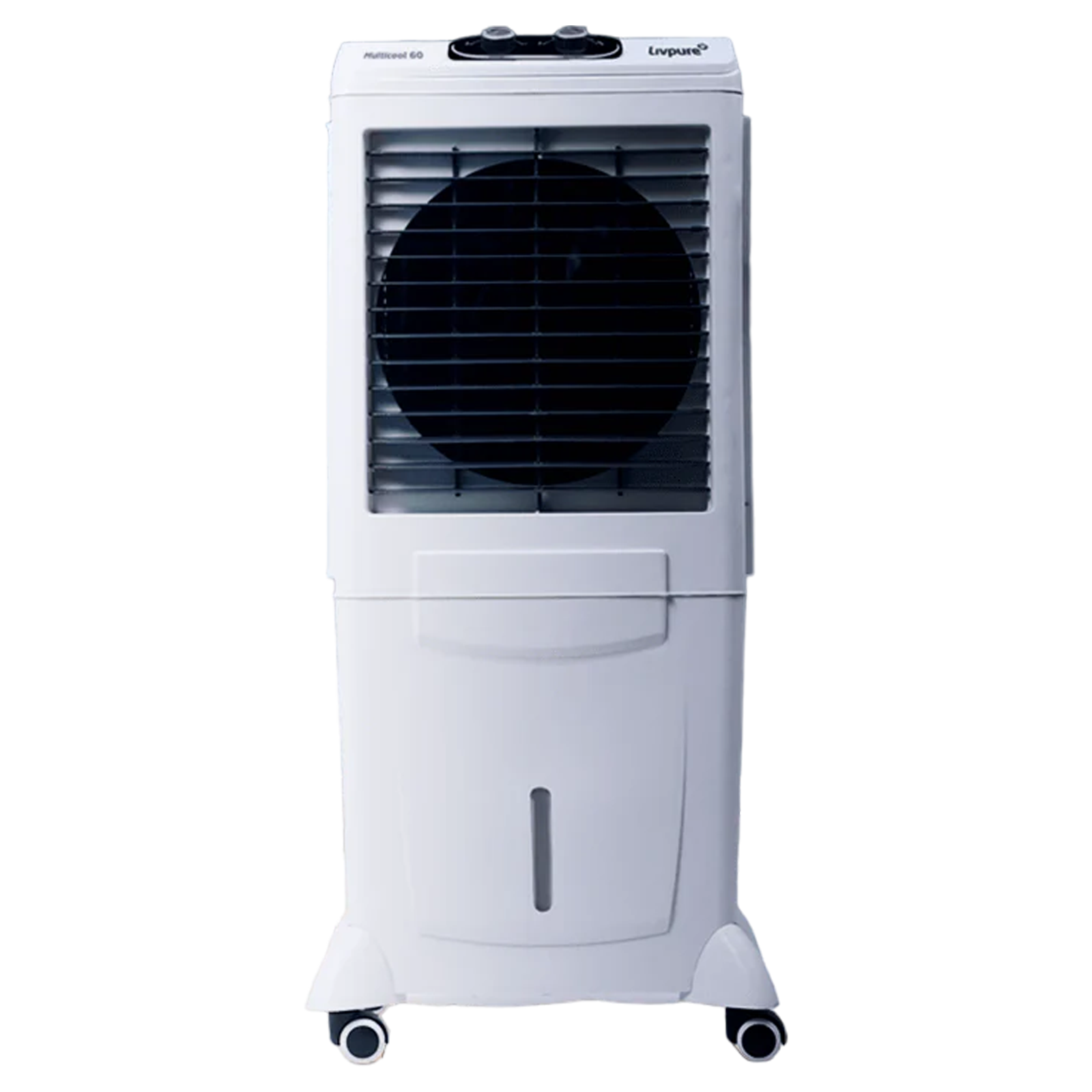 

Livpure MULTICOOL 60 Litres Mini Desert Air Cooler with Inverter Compatible (Thermal Overload Protection, White & Grey)