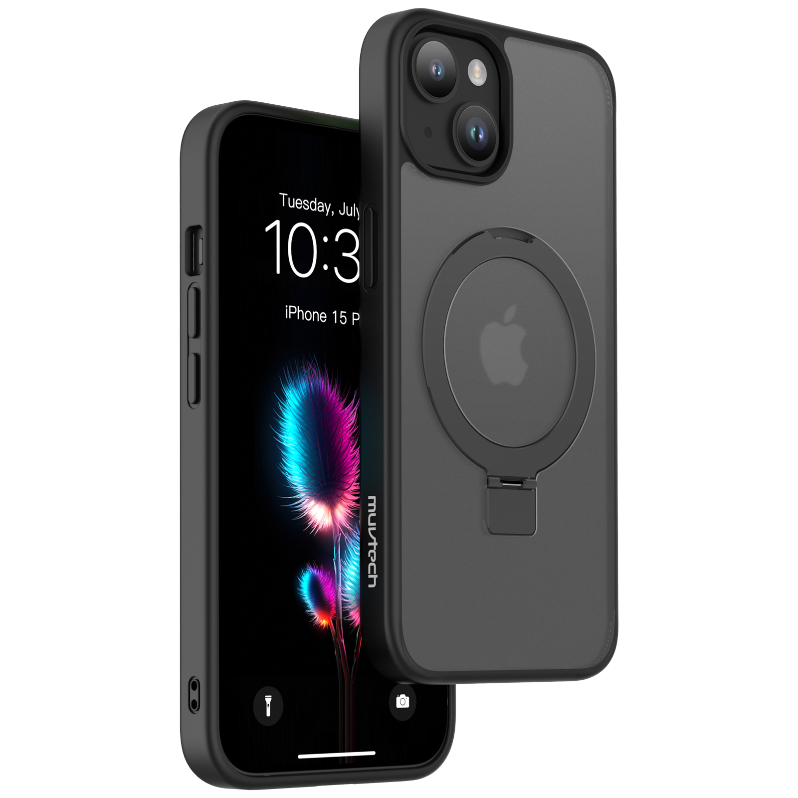 Buy spigen Ultra Hybrid TPU & Polycarbonate Back Case for Apple iPhone 14  Pro Max (Wireless Charging Compatible, Matte Black) Online - Croma