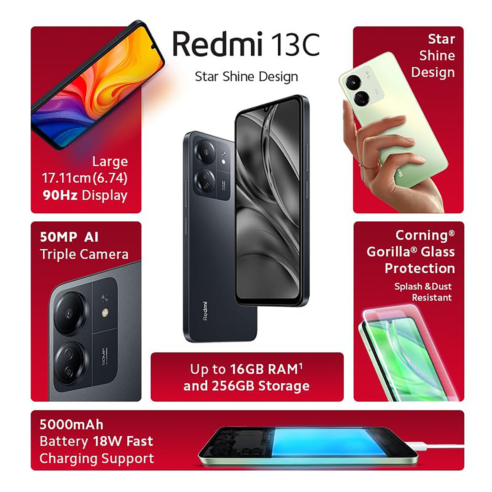 Buy Redmi 13C 5G (4GB RAM, 128GB, Startrail Green) Online - Croma