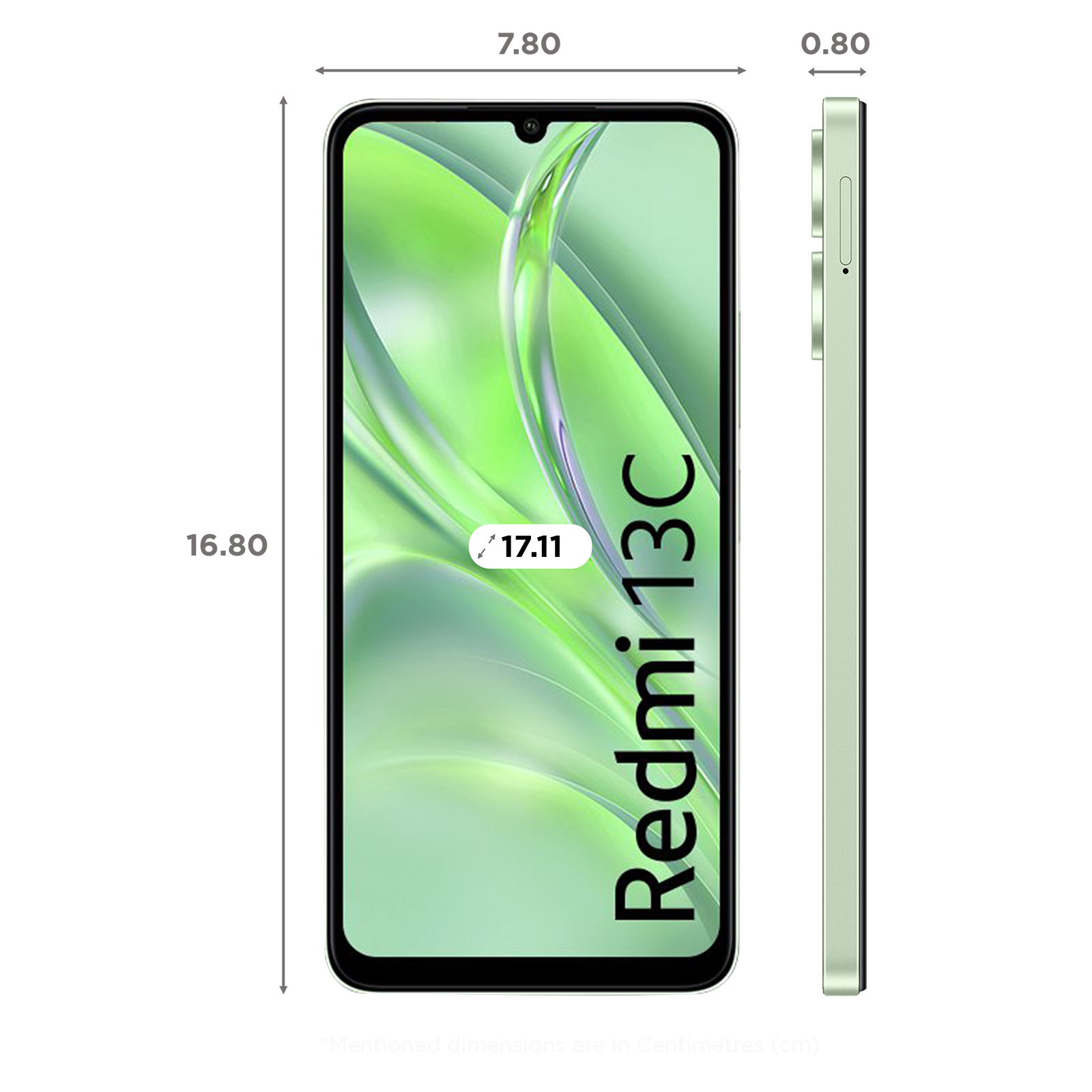 XIAOMI Redmi 13C (8GB RAM + 256GB ROM) Clover Green - M-Chris