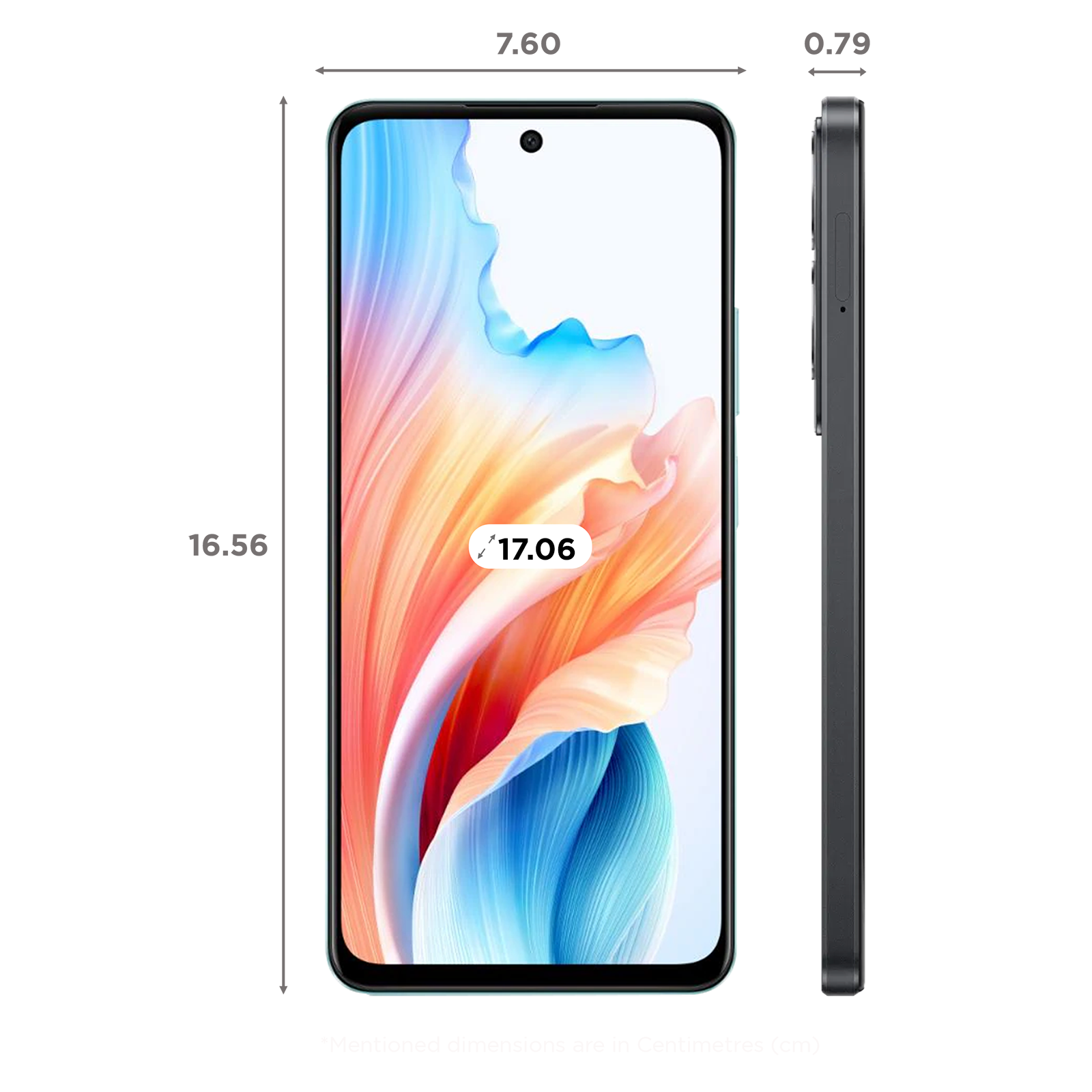 Móvil  Oppo A79, Negro, 256 GB, 8GB, 6.72 FHD+, MediaTek Dimensity 6020,  5000 mAh, Android