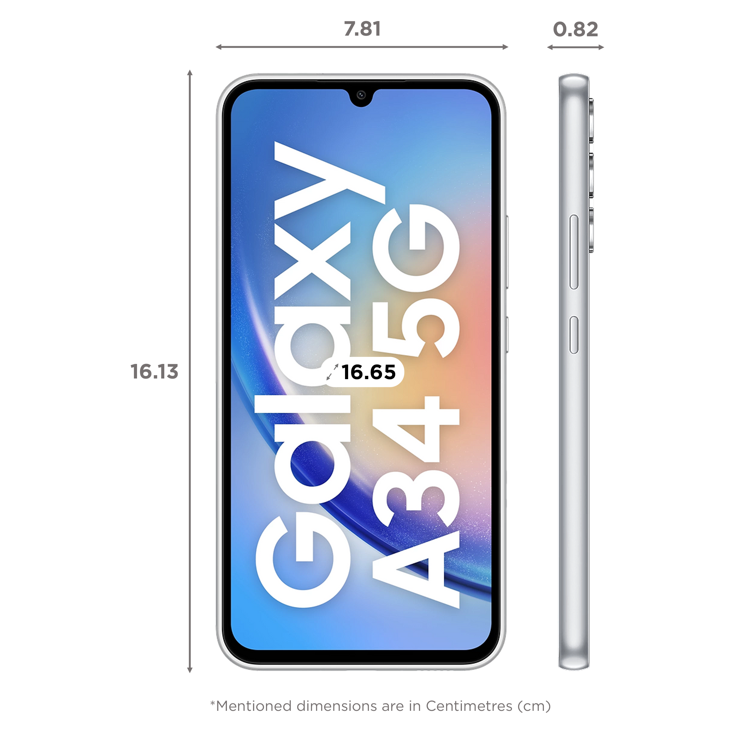 Samsung Galaxy A34 5G (Awesome Violet, 8GB, 128GB Storage) | 48 MP No Shake