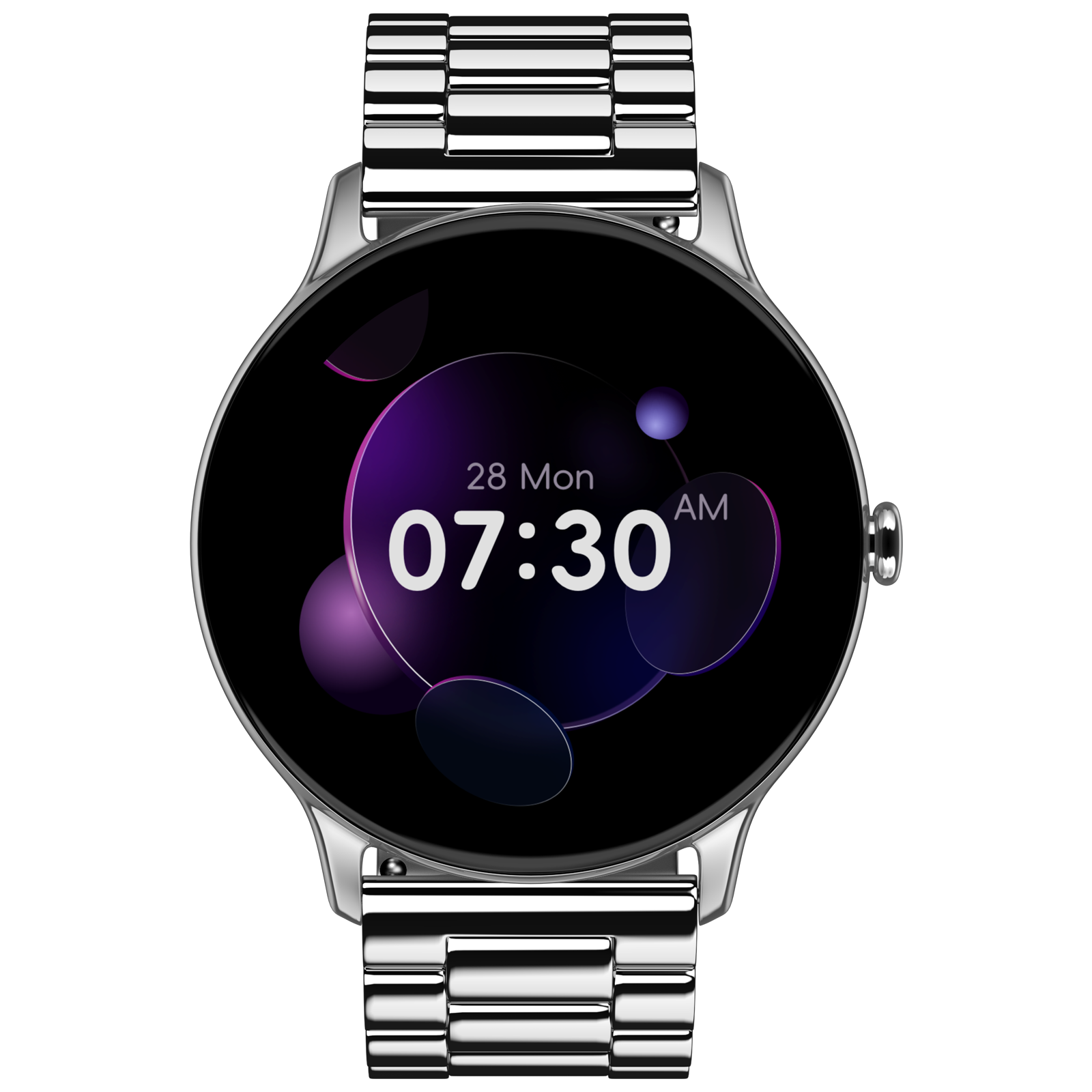 noise Twist Go Smartwatch with Bluetooth Calling (35mm TFT Display, IP67 Water Resistant, Elite Silver Strap)