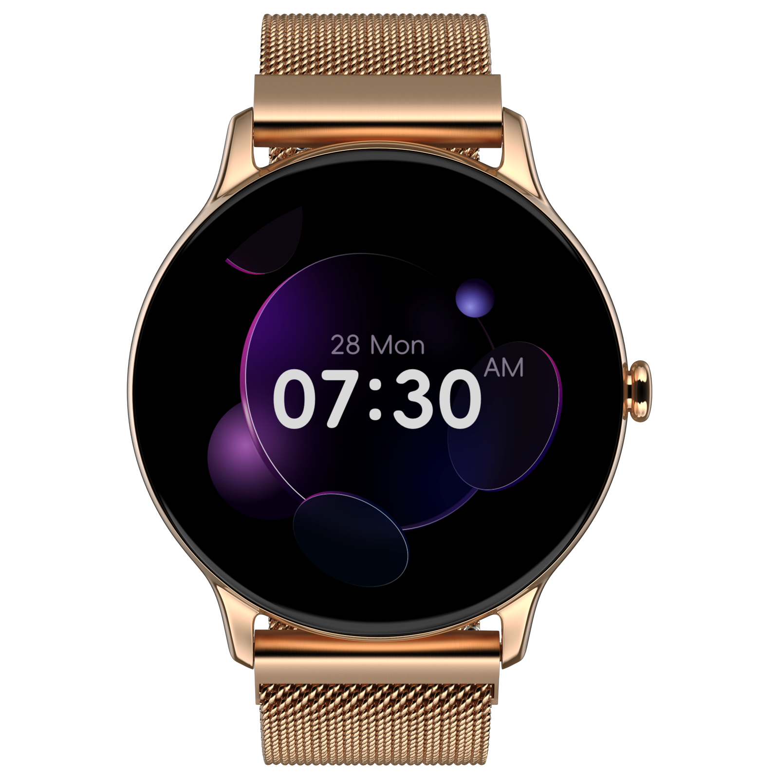 noise Twist Go Smartwatch with Bluetooth Calling (35mm TFT Display, IP67 Water Resistant, Gold Link Strap)