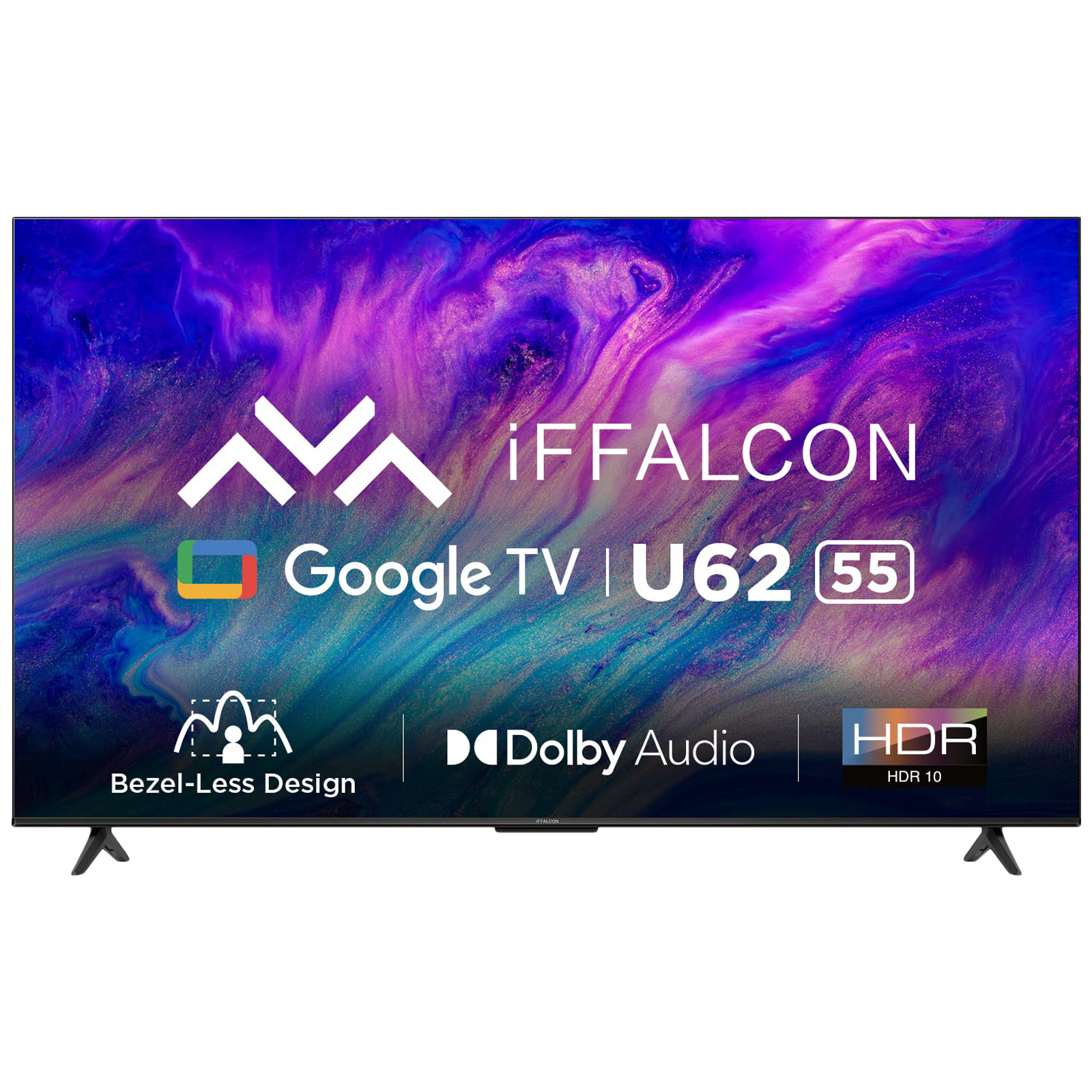 iFFALCON U62 139.7 cm (55 inch) LED 4K Ultra HD Google TV with Dolby Audio (2022 model)