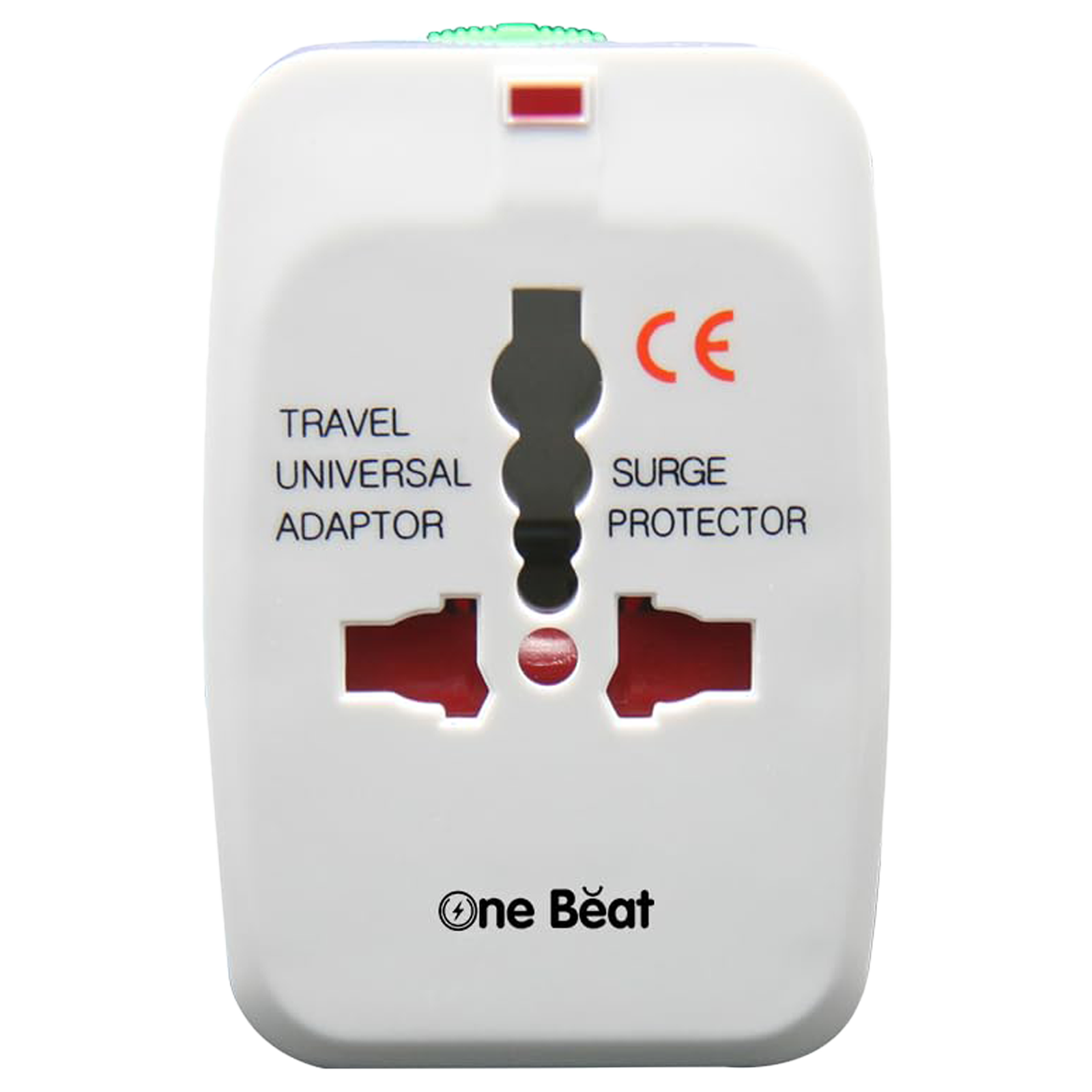 

One Beat Travel Adapter (Built In Safety Shutters, OB201000, White)