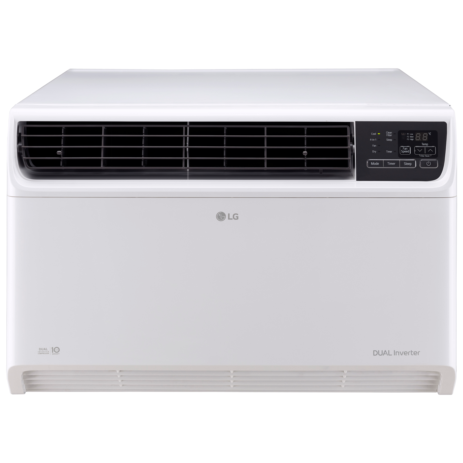 LG 4 in 1 Convertible 1.5 Ton 3 Star Dual Inverter Window AC with HD Filter (2024 Model, Copper Condenser, TW-Q18WUXA.ASLG)
