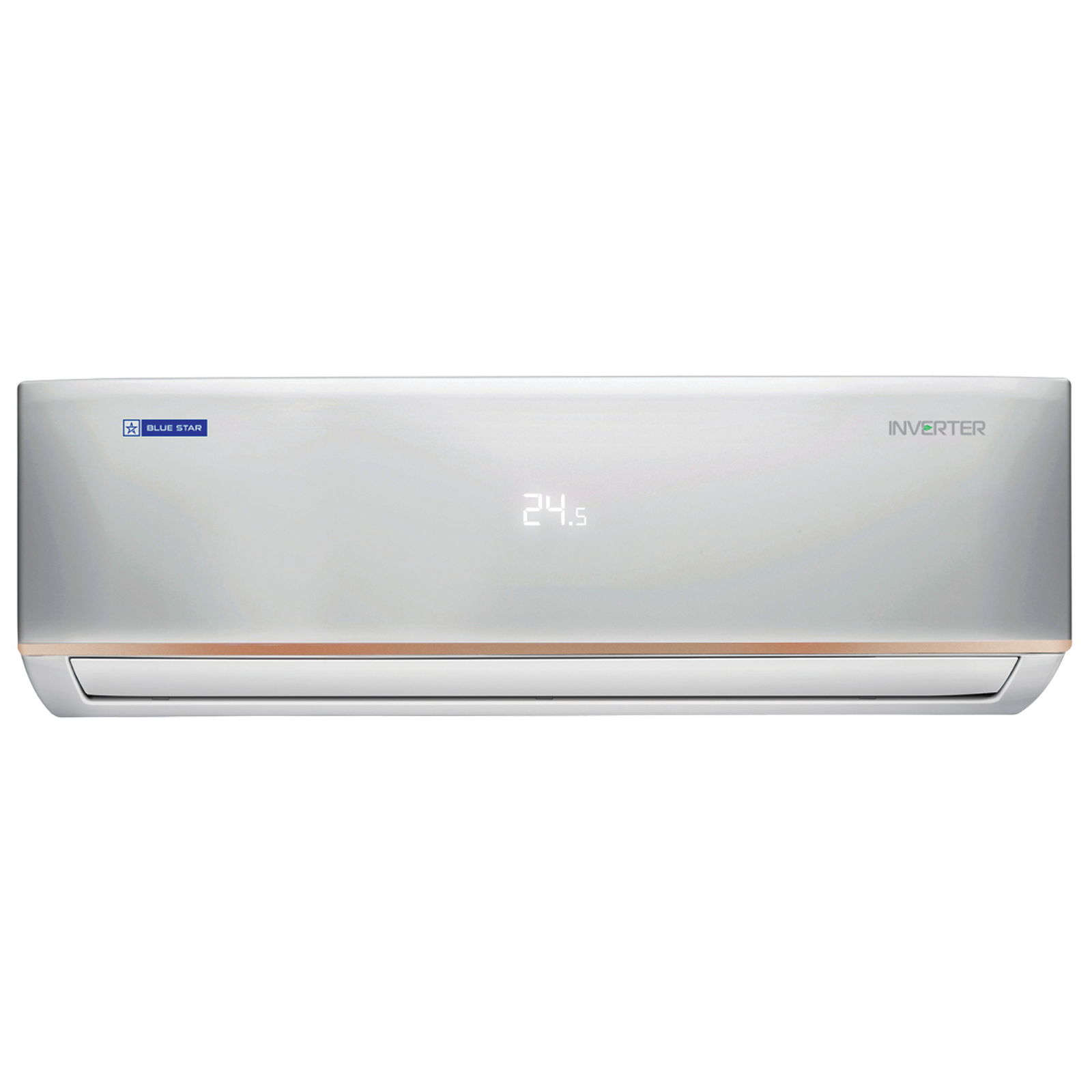 

Blue Star DCUHD 6 in 1 Convertible 2 Ton 3 Star Inverter Split AC with Turbo Cool (2023 Model, Copper Condenser, IC324DCUHD), Silver