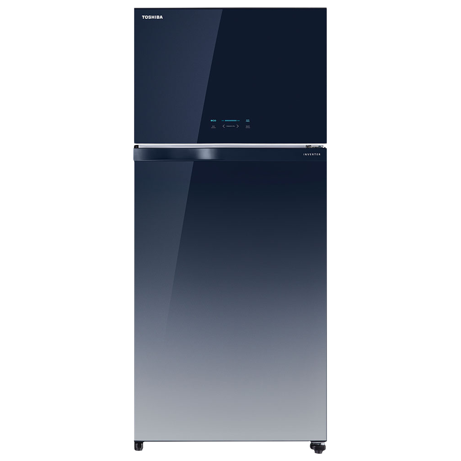 

TOSHIBA 661 Litres 2 Star Frost Free Double Door Refrigerator with Automatic Ice Maker (GR-AG66INA, Gradiation Blue Glass)