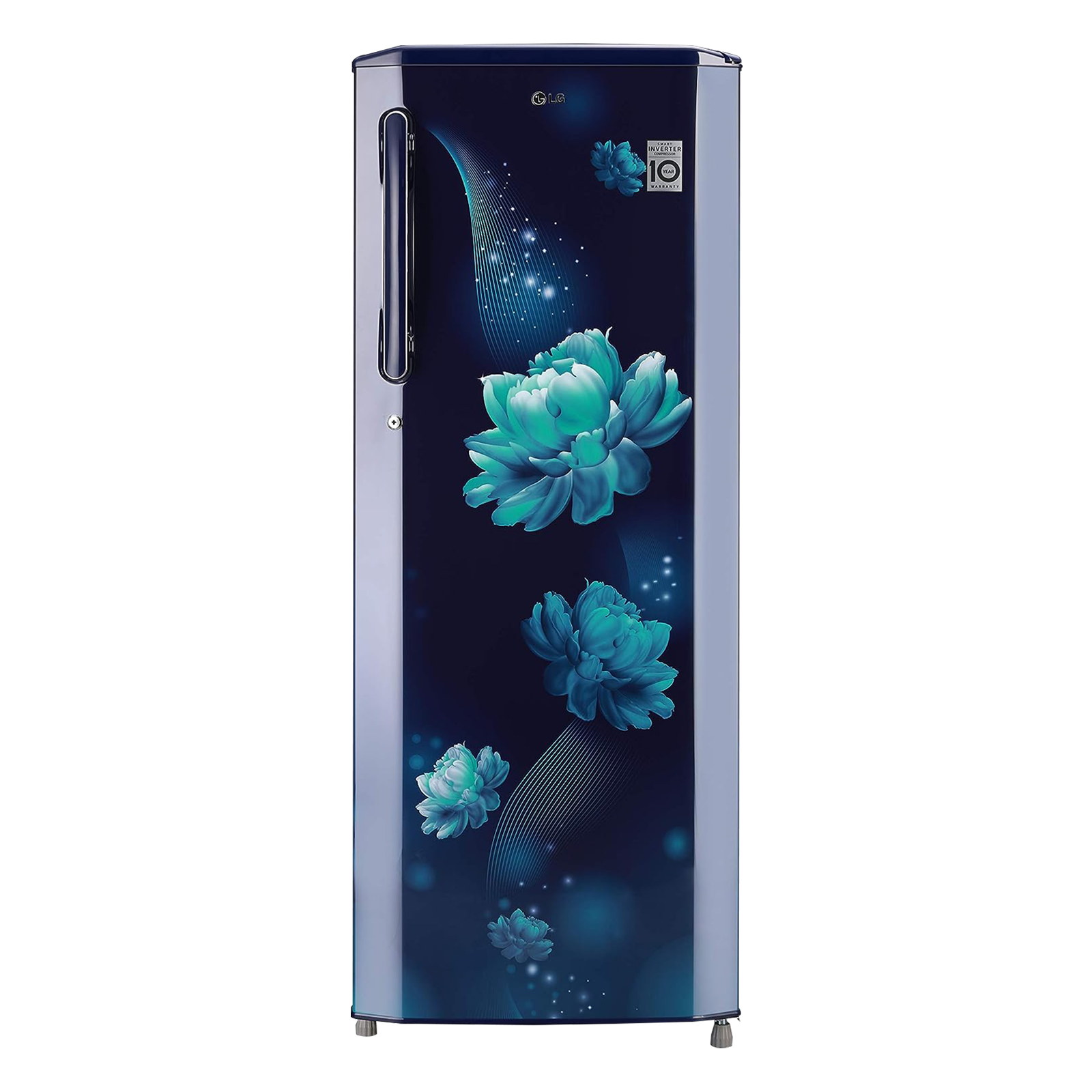 LG 270 Litres 3 Star Direct Cool Single Door Refrigerator with Stabilizer Free Operation (GL-B281BBCX.DBCZEB, Blue Charm)