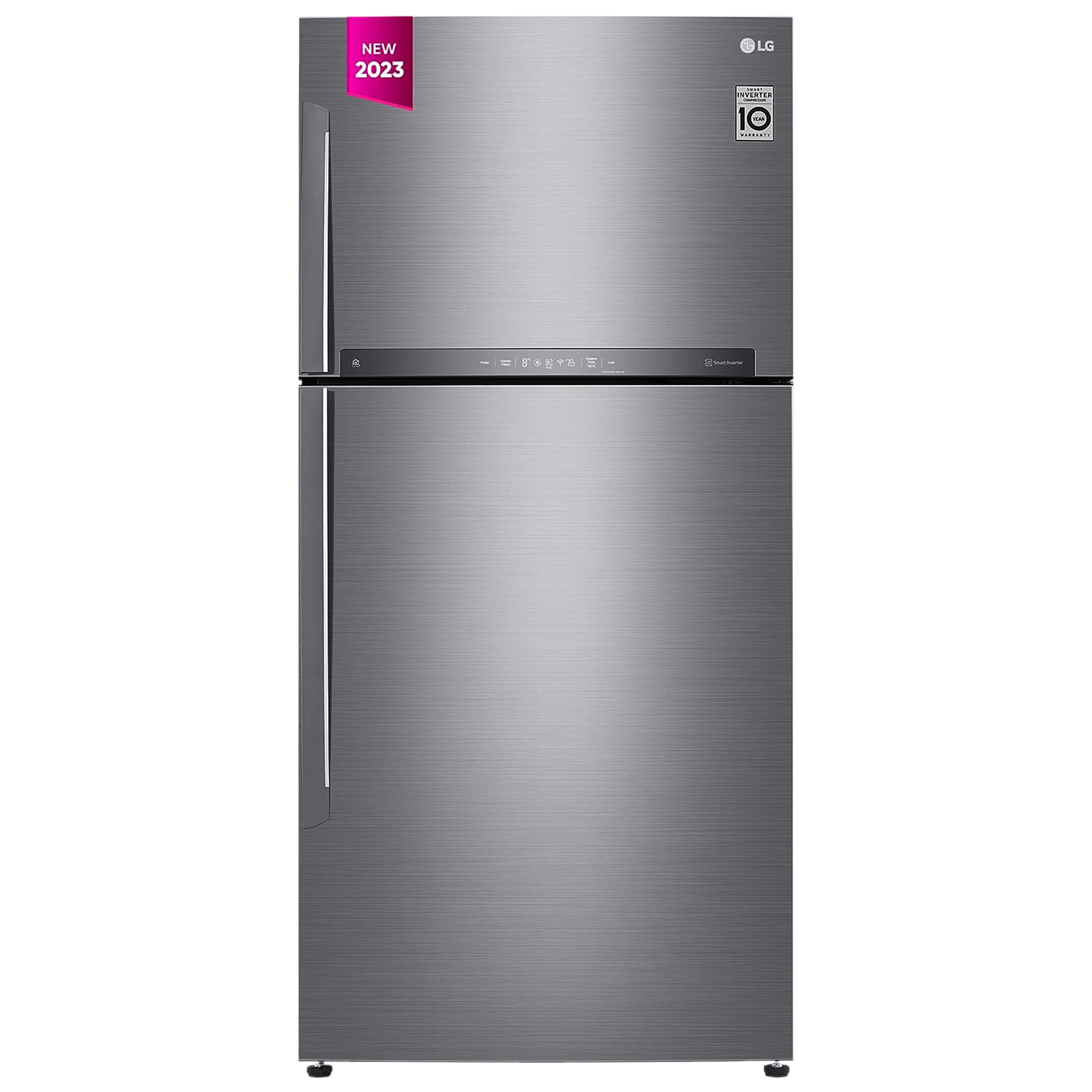 

LG 592 Litres 1 Star Frost Free Double Door Refrigerator with Smart Inverter Compressor (GR-H812HLHM, Platinum Silver)