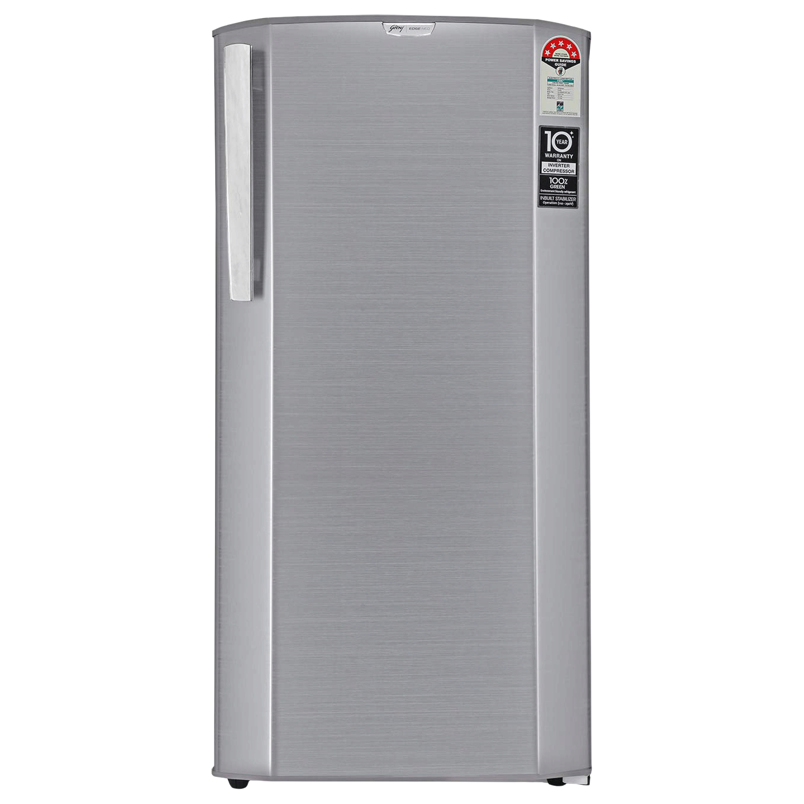 Godrej Edge Neo 180 Litres 5 Star Direct Cool Single Door Refrigerator with Turbo Cooling Technology (RD EDGE NEO 207E 53 THI, Jet Steel) Godrej Edge Neo 180 Litres 5 Star Direct Cool Single Door Refrigerator with Turbo Cooling Technology (RD EDGE NEO 207E 53 THI, Jet Steel)