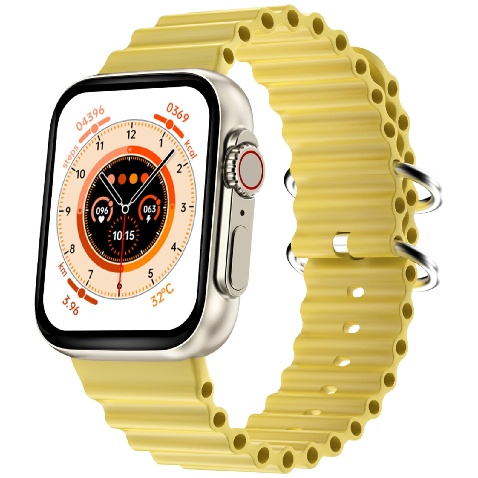 

FIRE-BOLTT Gladiator Ocean Smartwatch with Bluetooth Calling (49.7mm Display, IP67 Water Resistant, Yellow Strap)