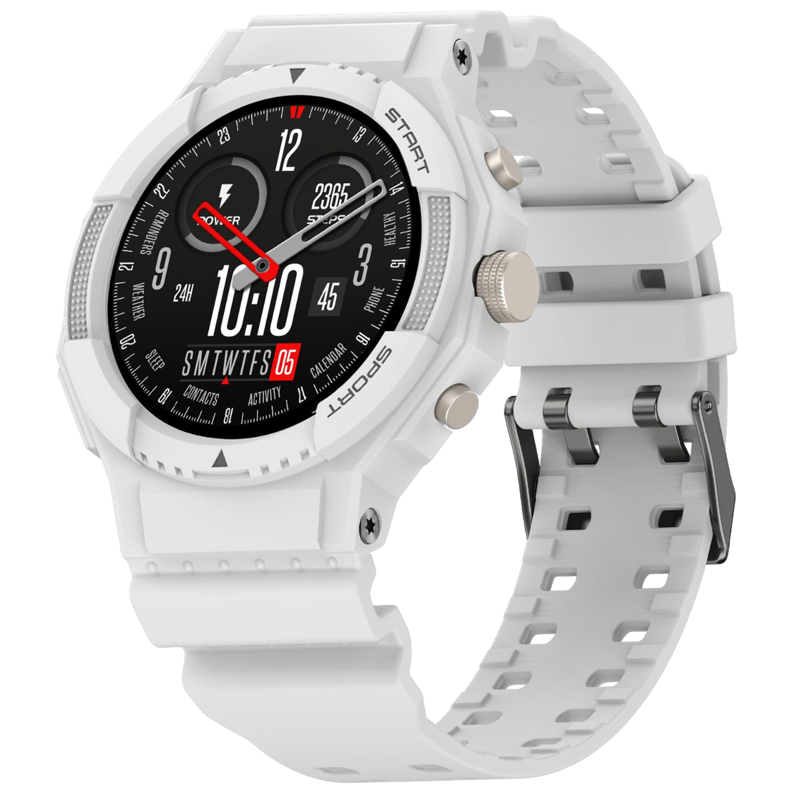 

FIRE-BOLTT Quest Smartwatch with Bluetooth Calling (35.3mm HD Display, IP67 Water Resistant, Snowfall White Strap)