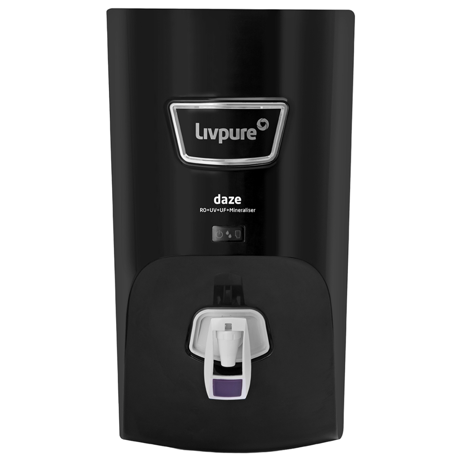 Livpure Daze 7L RO + UV + UF Water Purifier with Super Sediment Filter (Black)