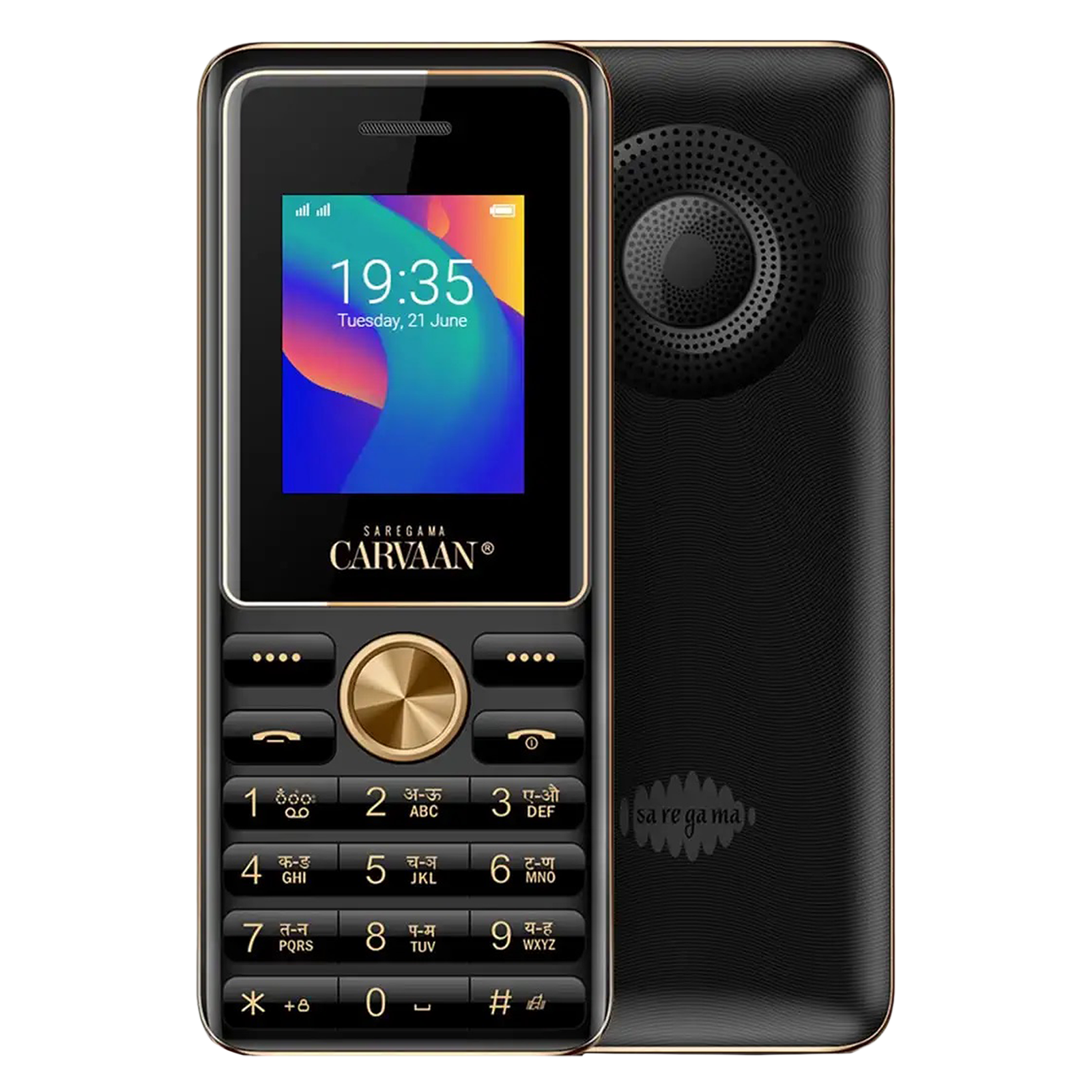 SAREGAMA Carvaan CM181 (2GB, Dual SIM, Built-in FM, Classic Black)