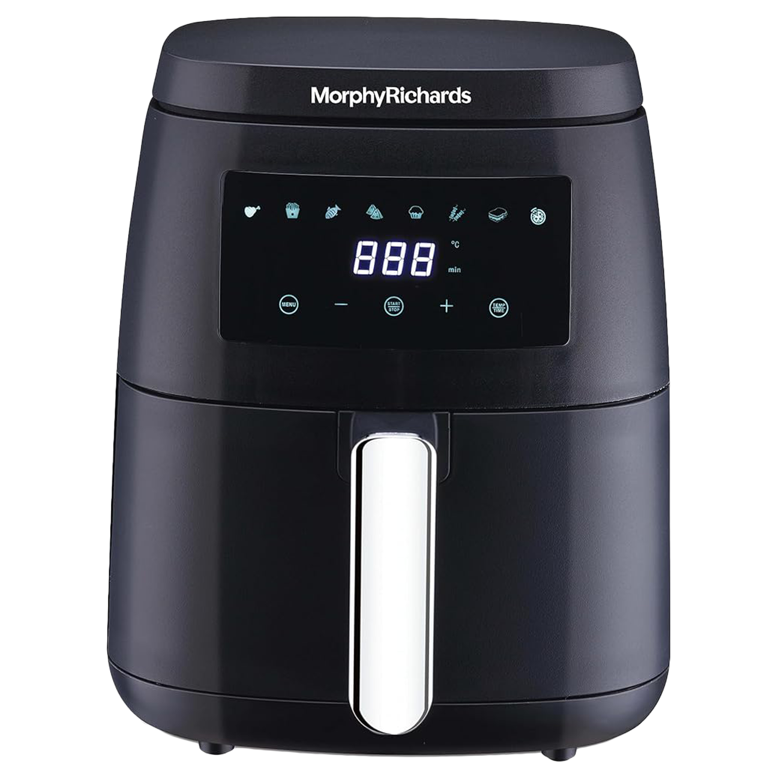 morphy richards 5L 1500 Watt Digital Air Fryer with 8 Preset Menus (Black)