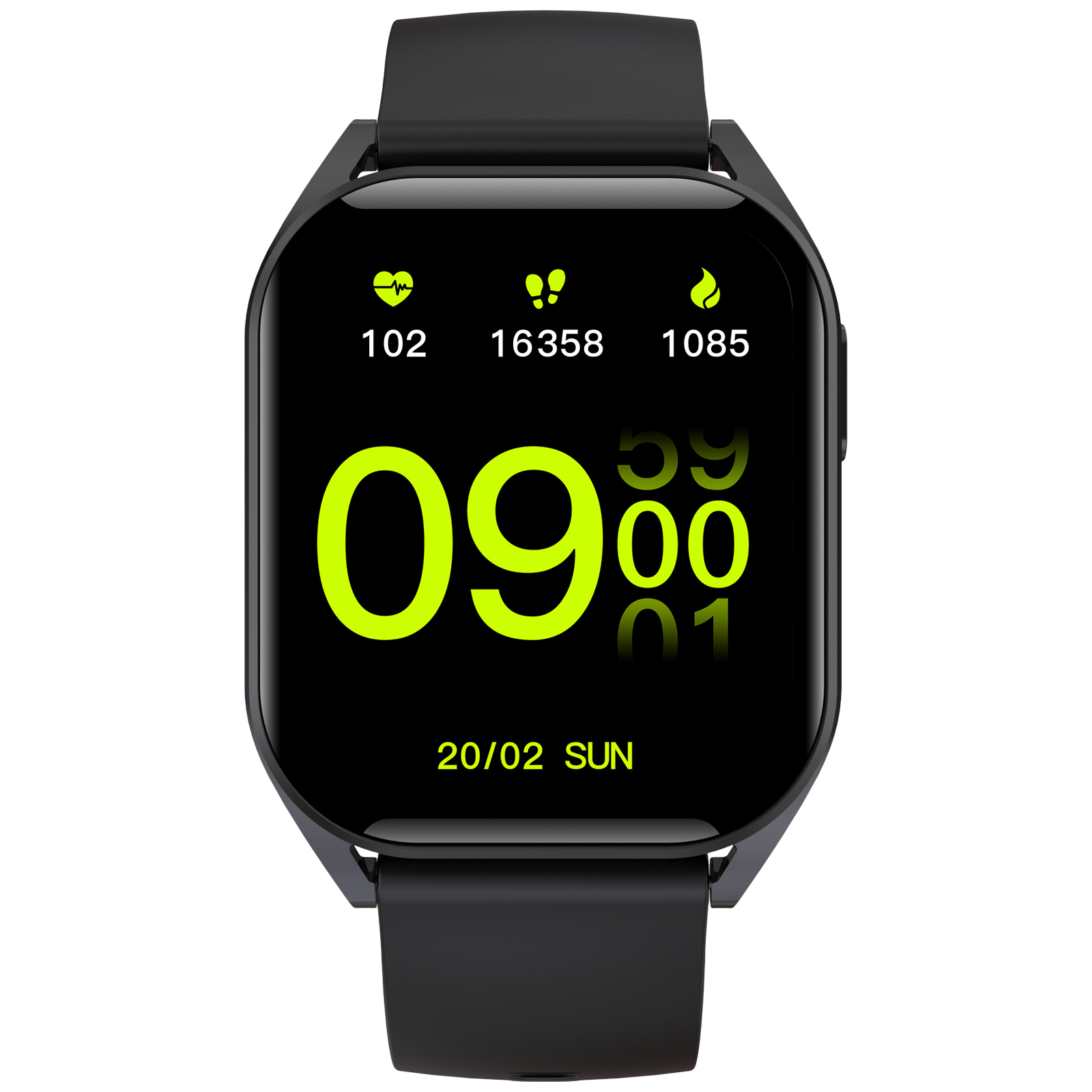 

Croma Squad TS Smartwatch with Bluetooth Calling (46.9mm LCD Display, IP68 Water Resistant, Black Strap)