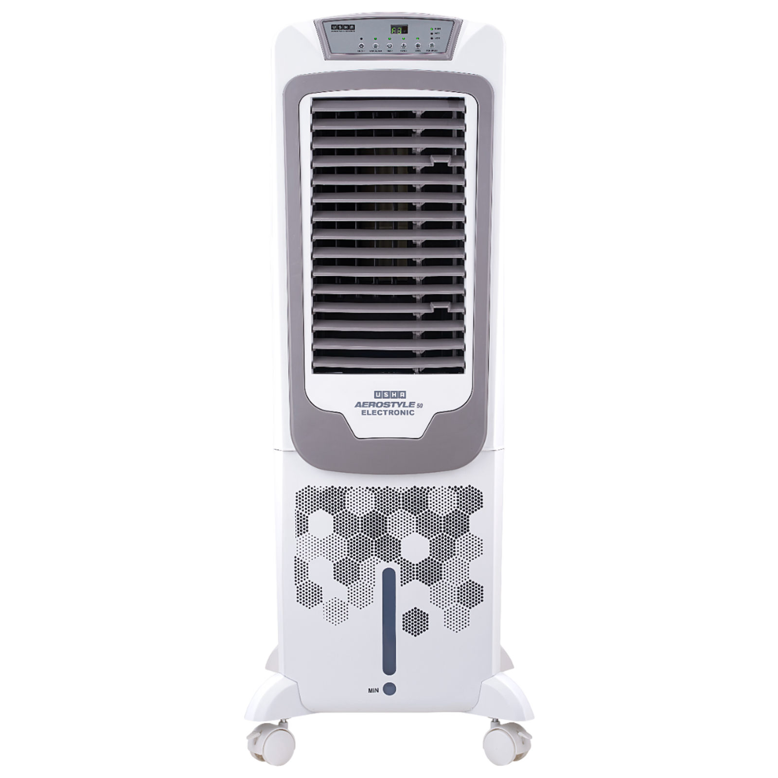 

USHA AeroStyles 50 Litres Tower Air Cooler with Dust Filter (EasyClean Ice Chamber, White)